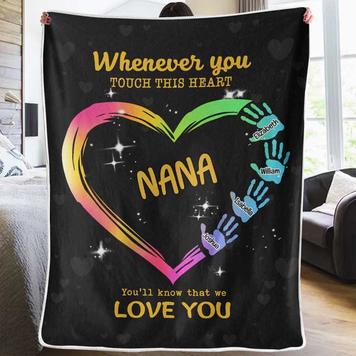 Personalized Custom Blanket You’ll Know That We Love You Gift for Grandma and Grandparents