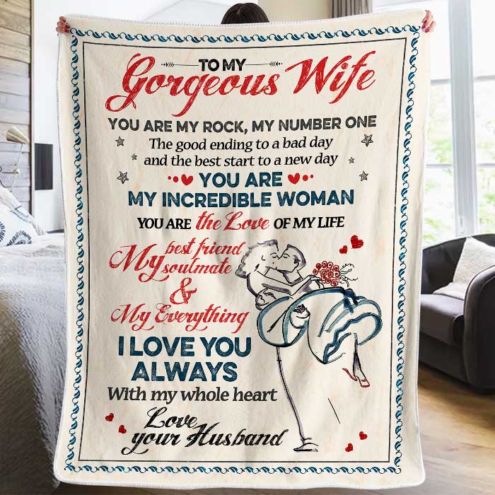You Are My Incredible Woman Romantic Blanket Gift for Wife Girlfriend or Couples