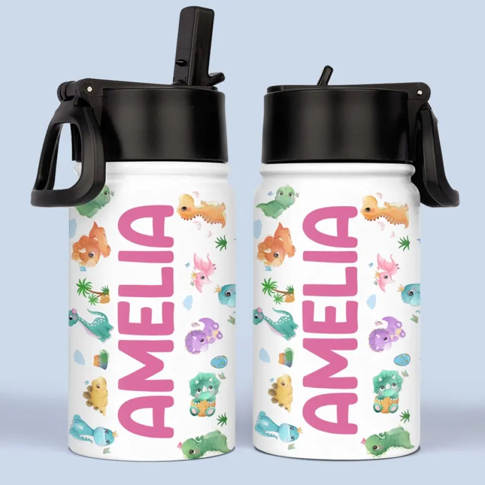 Personalized Kids Water Bottle Back to School Custom Name Bottle Gift for Children and Grandkids