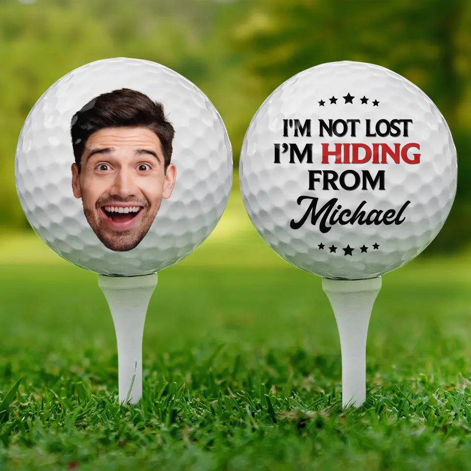 Personalized Photo Golf Ball Retirement Plan Gift for Golfers and Sport Lovers