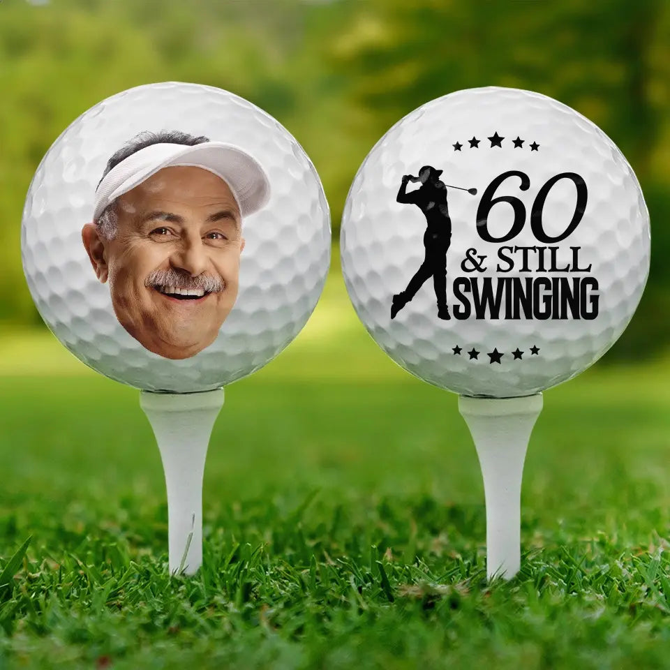 Custom Photo Golf Ball Like Measles Should Be Caught Young Personalized Retirement Gift for Coworkers