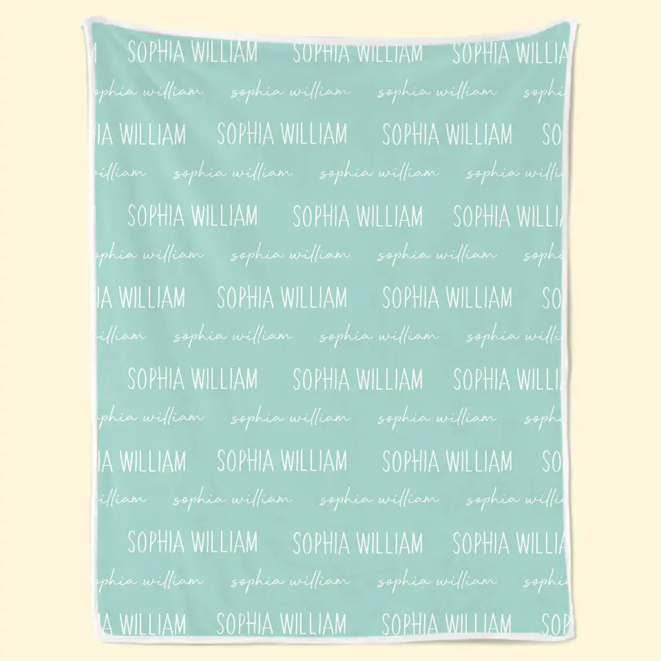 I Love You To The Moon And Back Personalized Baby Blanket - Custom Family Gift for Newborns and Kids