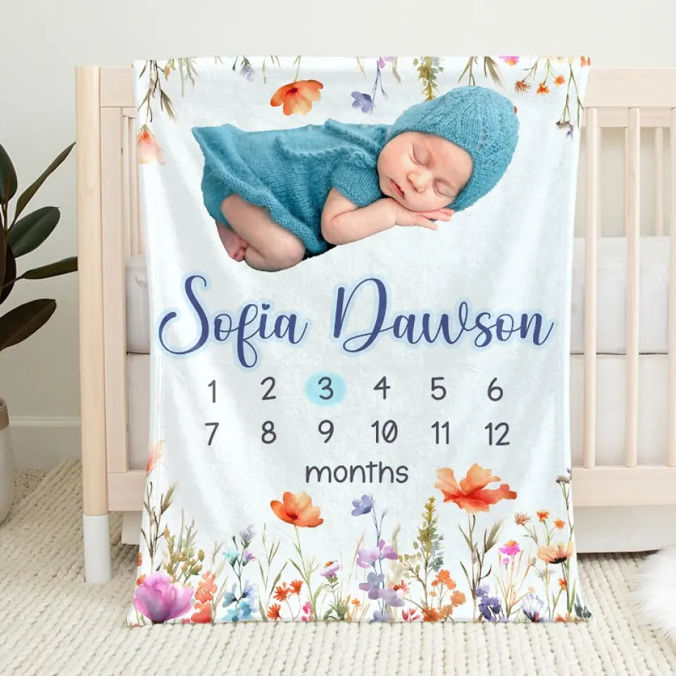 Personalized Baby Blanket with Custom Photo, You’re My Favorite Reason to Lose Sleep Gift for Newborns