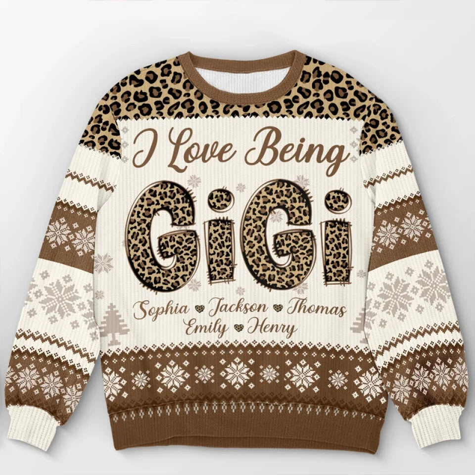 Sweater Weather Is Better Together Personalized Family Ugly Christmas Sweatshirt, Gift for Grandma
