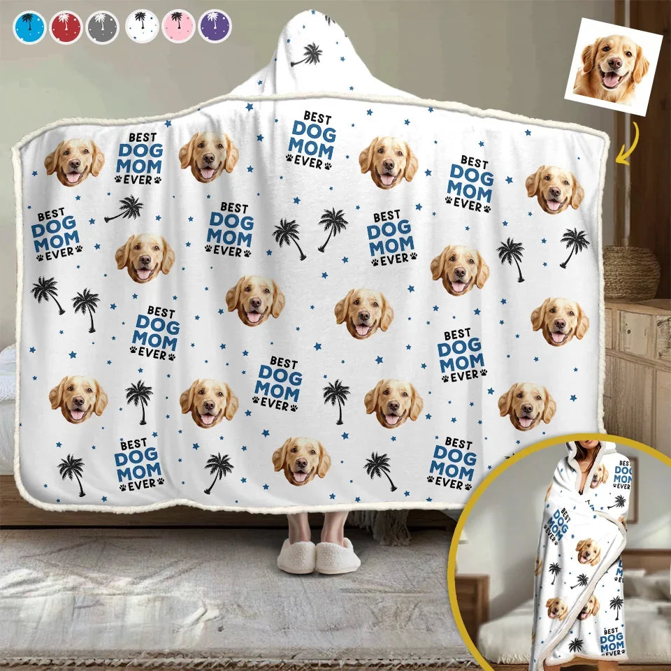 Personalized Dog & Cat Photo Snuggle Blanket, Furry Friends Christmas Gift for Pet Owners