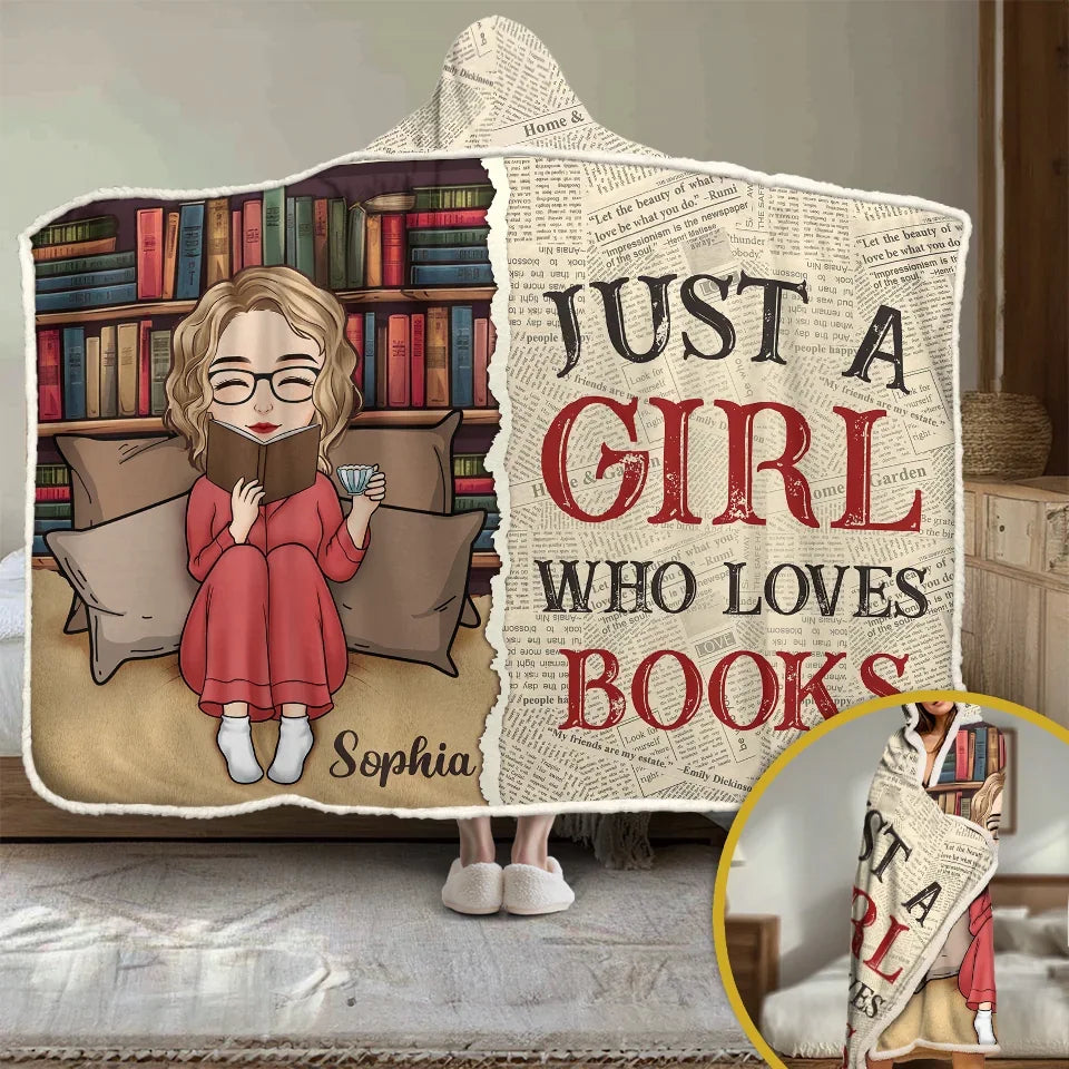 Personalized Reading Is Breathing For The Mind Snuggle Blanket, Hoodie Blanket Gift For Book Lovers