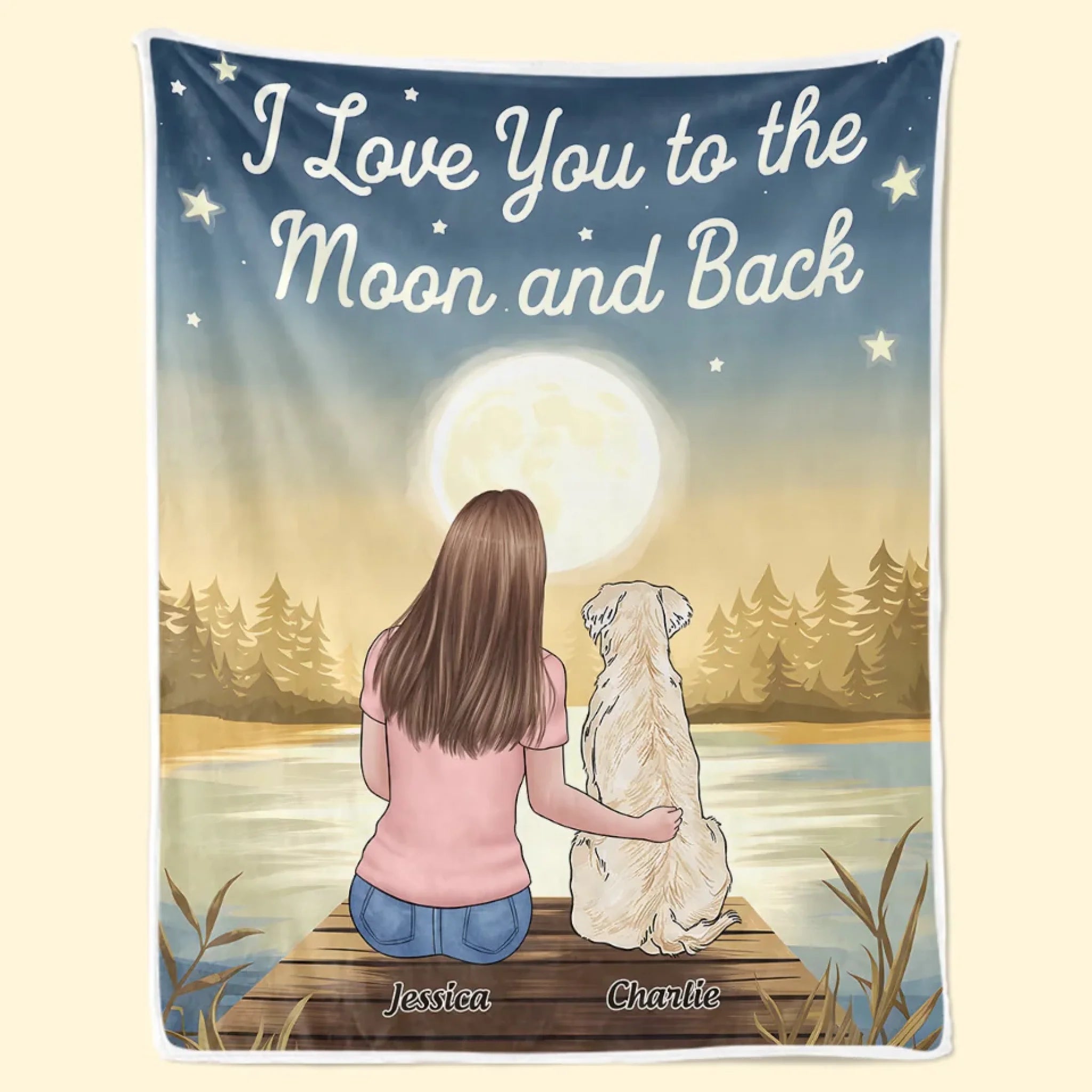 Paws Bring Peace to Our Souls Personalized Dog & Cat Blanket, Custom Pet Lover Gift for Owners