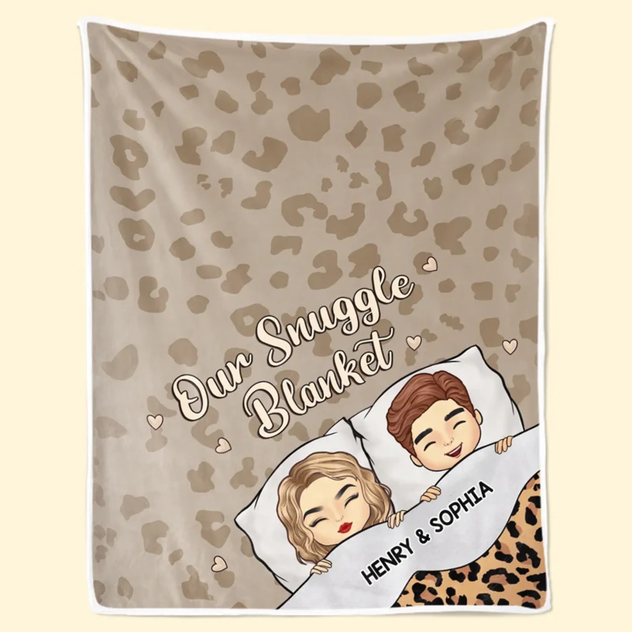 Wrapped In Each Other’s Arms Personalized Couple Blanket, Custom Anniversary Gift for Husband or Wife