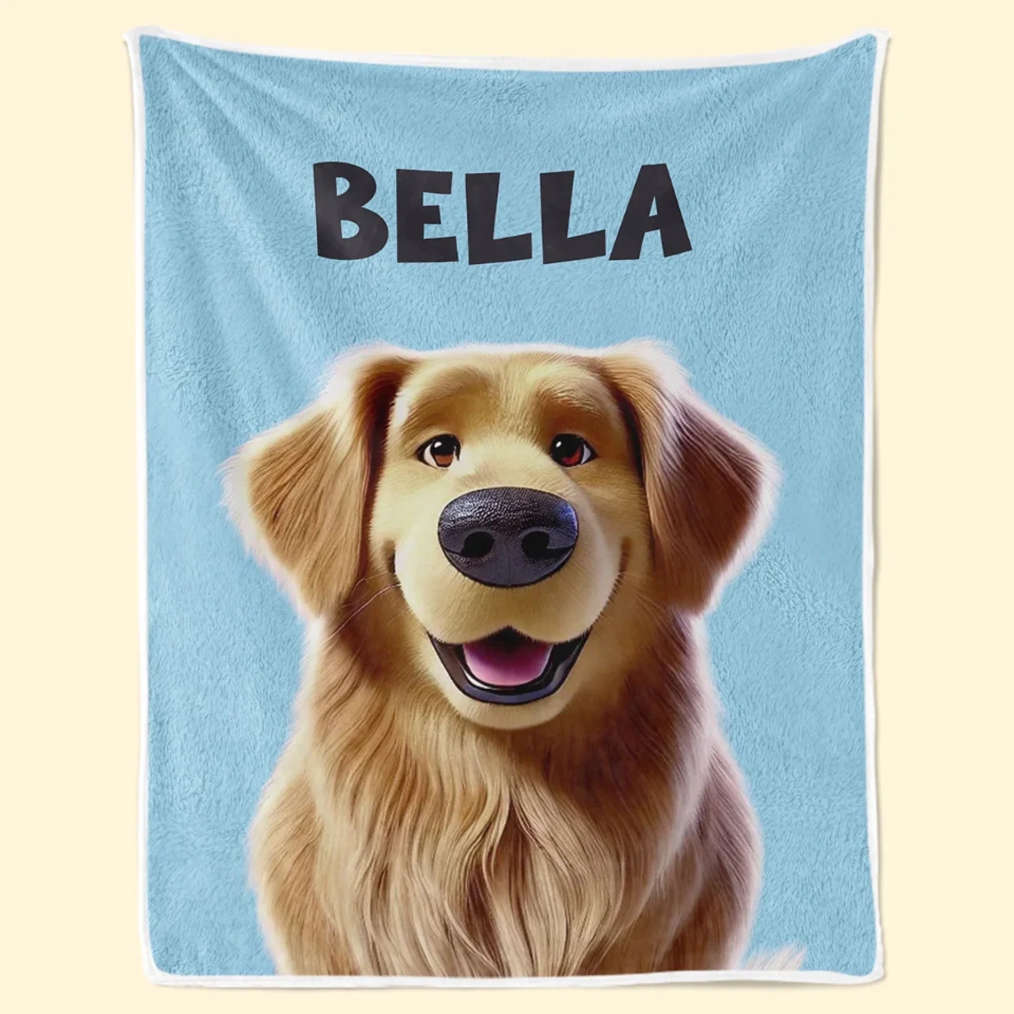Every Peek Comes With A Wag Personalized Dog & Cat Custom Blanket, Gift for Pet Owners and Pet Lovers