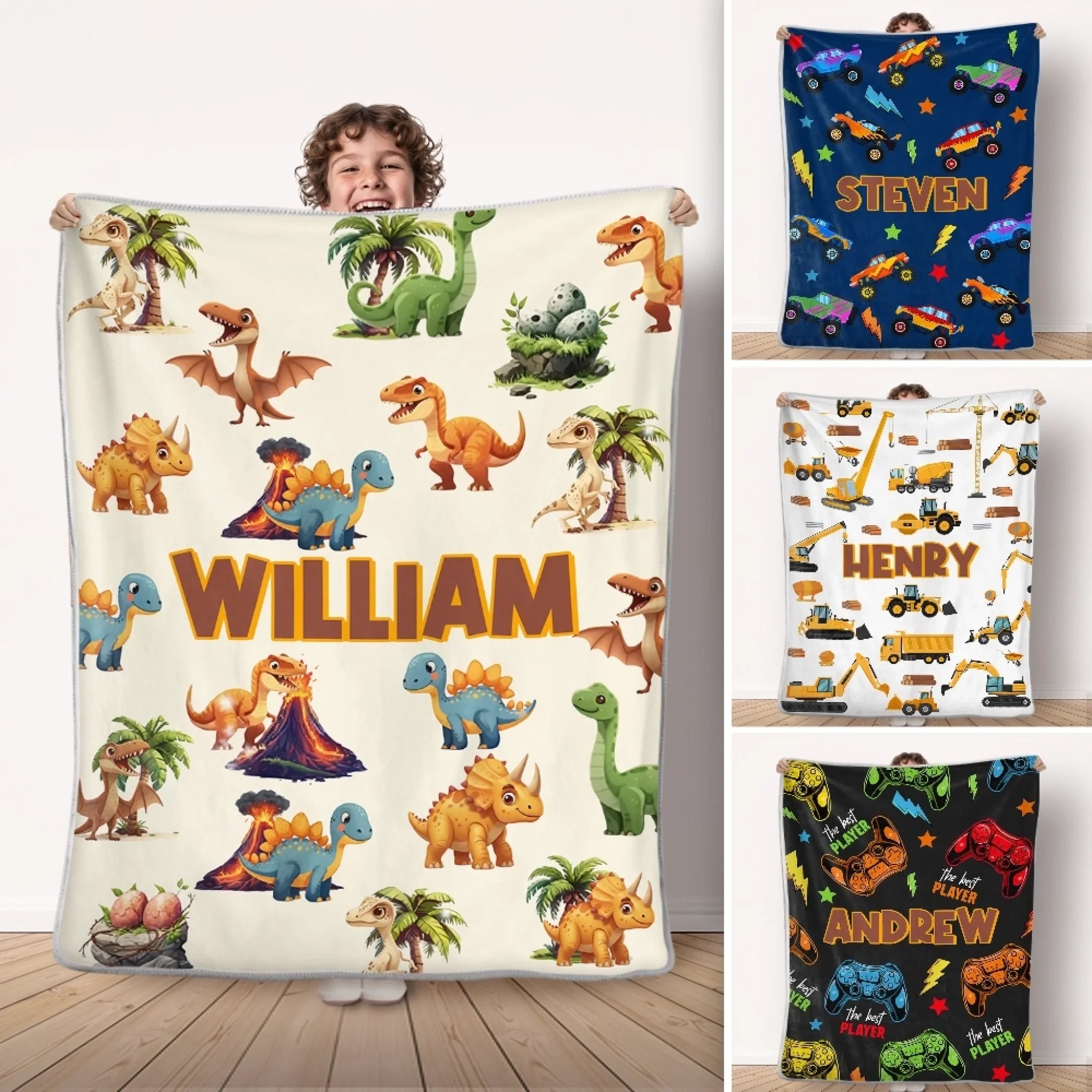 Custom Blanket Personalized Birthday Gift for Kids, Tiny Joy Lighting Our Days Keepsake Throw