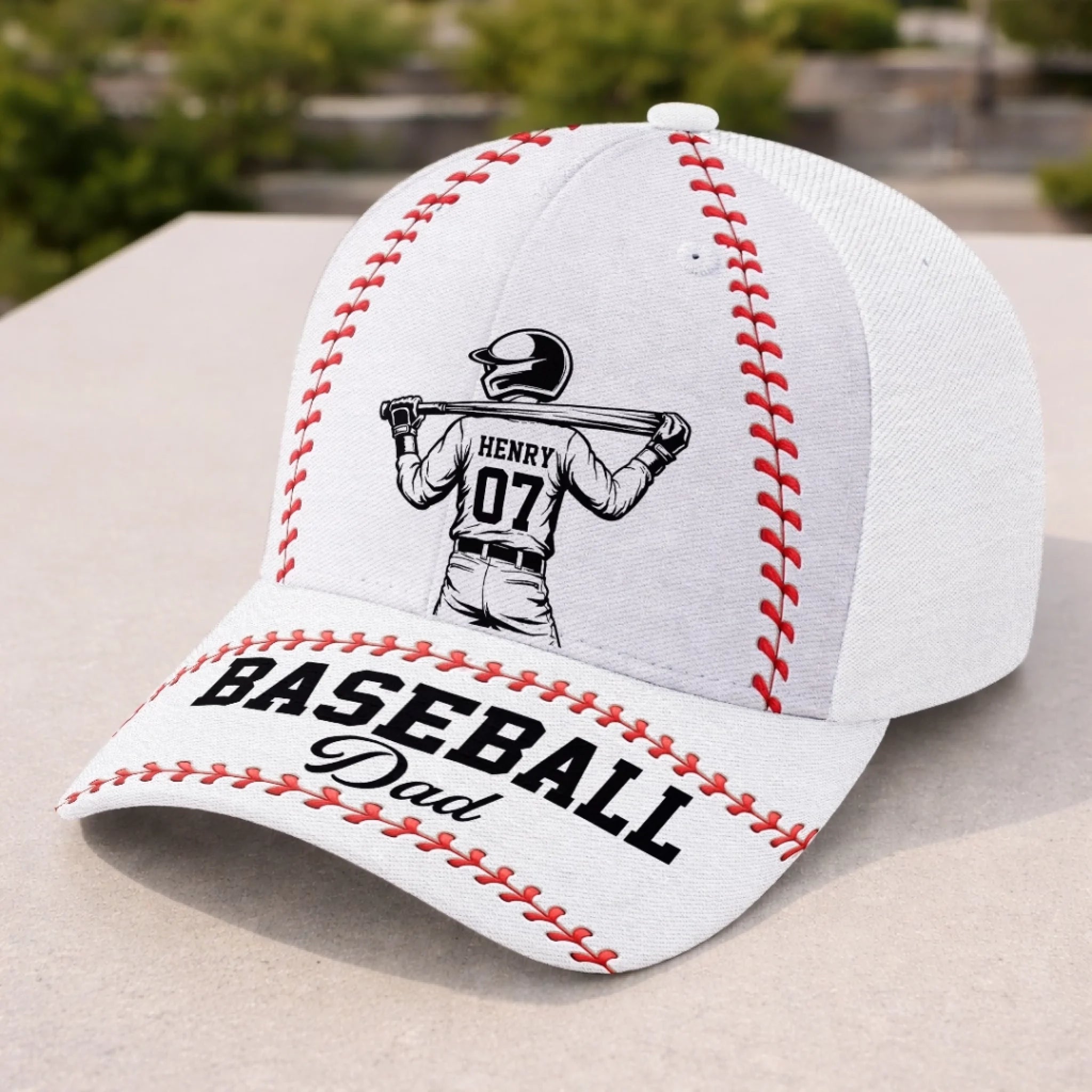 Personalized Play With Heart Classic Cap Custom Family Hat Gift for Mom Dad Grandpa Grandma