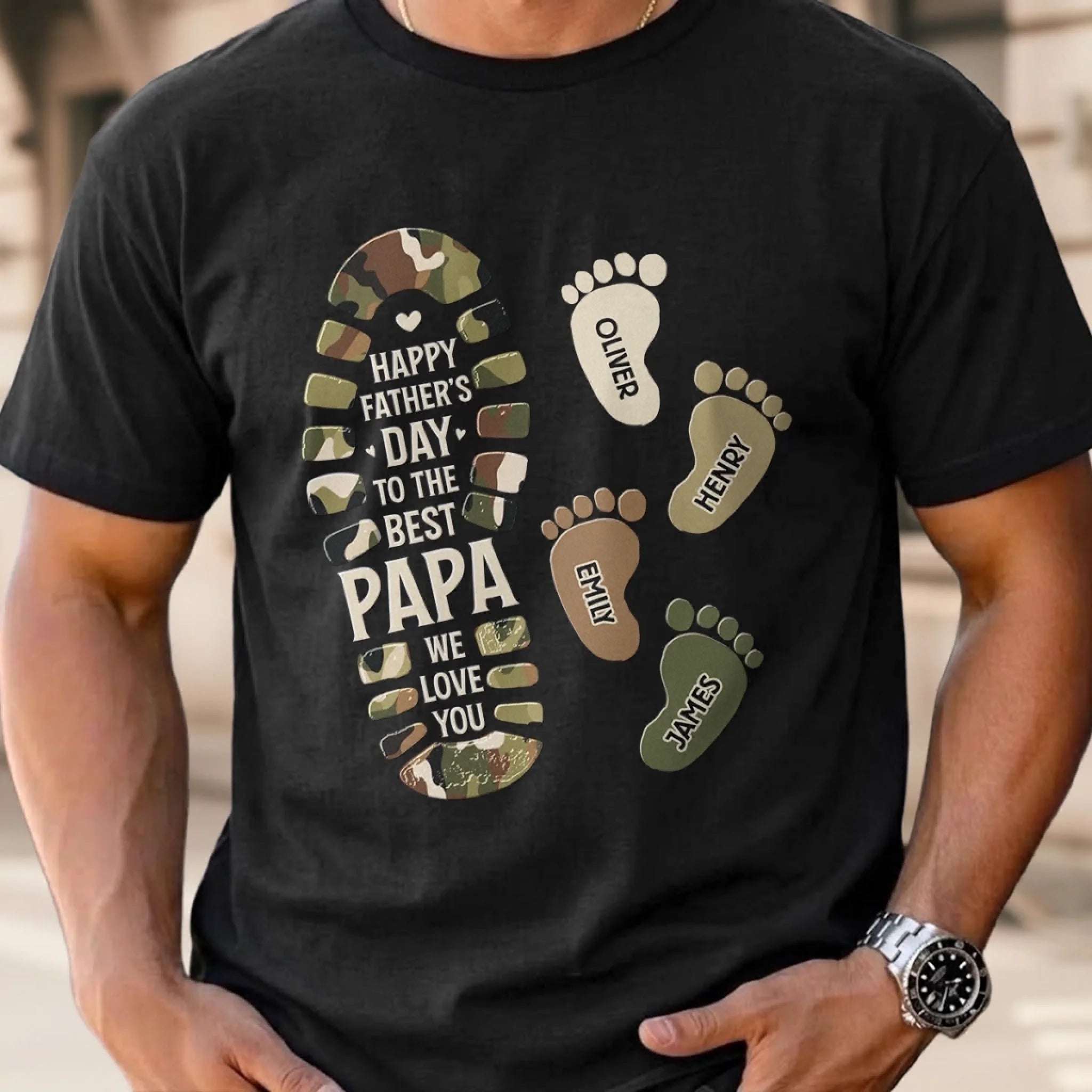Custom Unisex T-Shirt or Hoodie for America 250th Anniversary Father's Day Birthday Gift for Dad or Grandpa