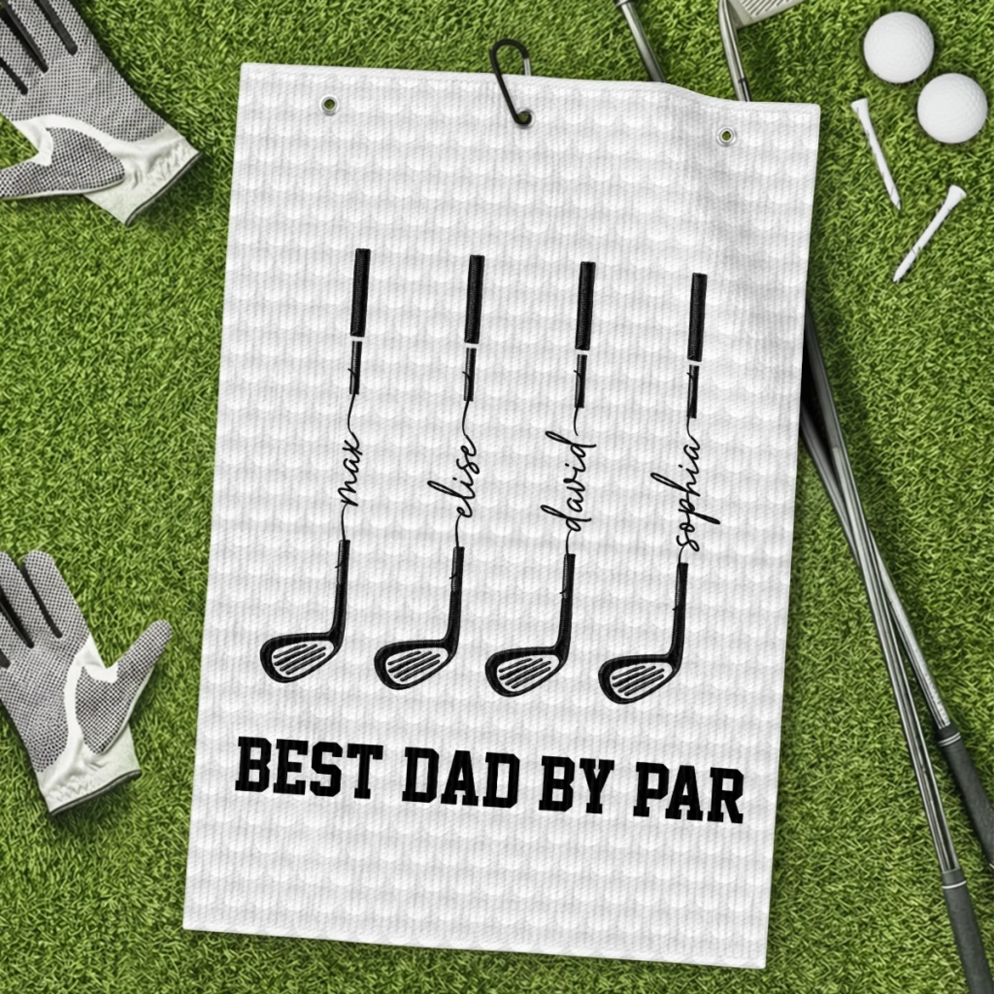 Custom Golf Towel Personalized Father's Day or Birthday Golf Gift for Dad or Grandpa