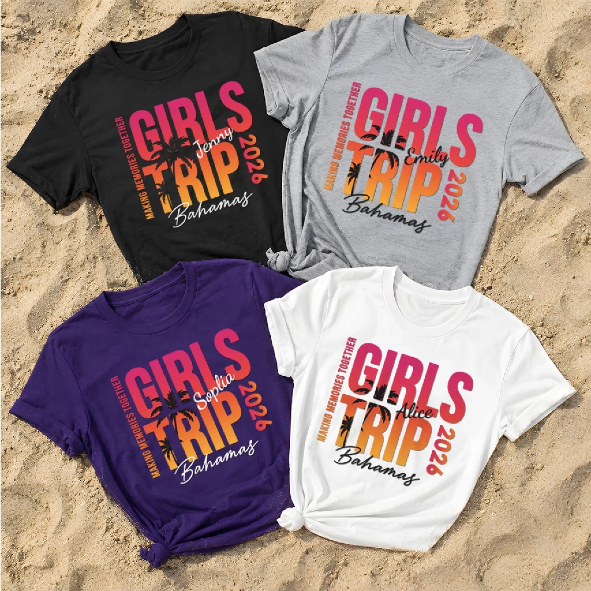 Custom T-Shirt or Hoodie, Personalized Endless Summer Vacation Travel Gift for Friends and Family