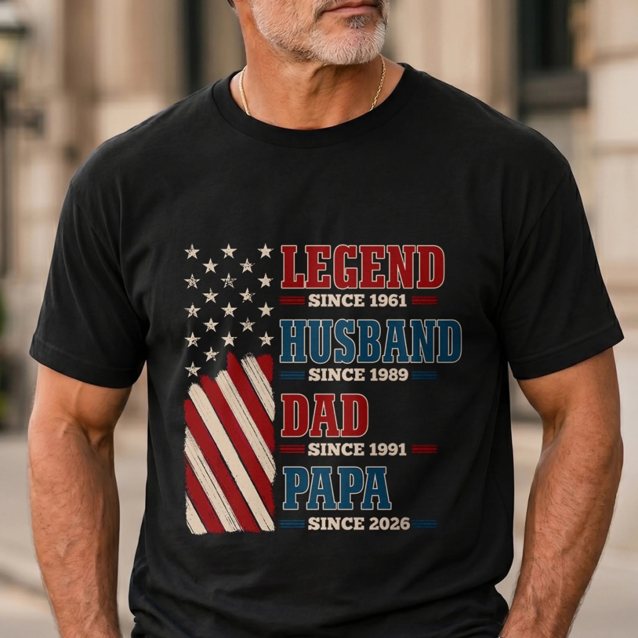 Custom T-Shirt or Hoodie for Dad or Grandpa, Personalized Father's Day Birthday Gift, Built Tough Loved Deeply