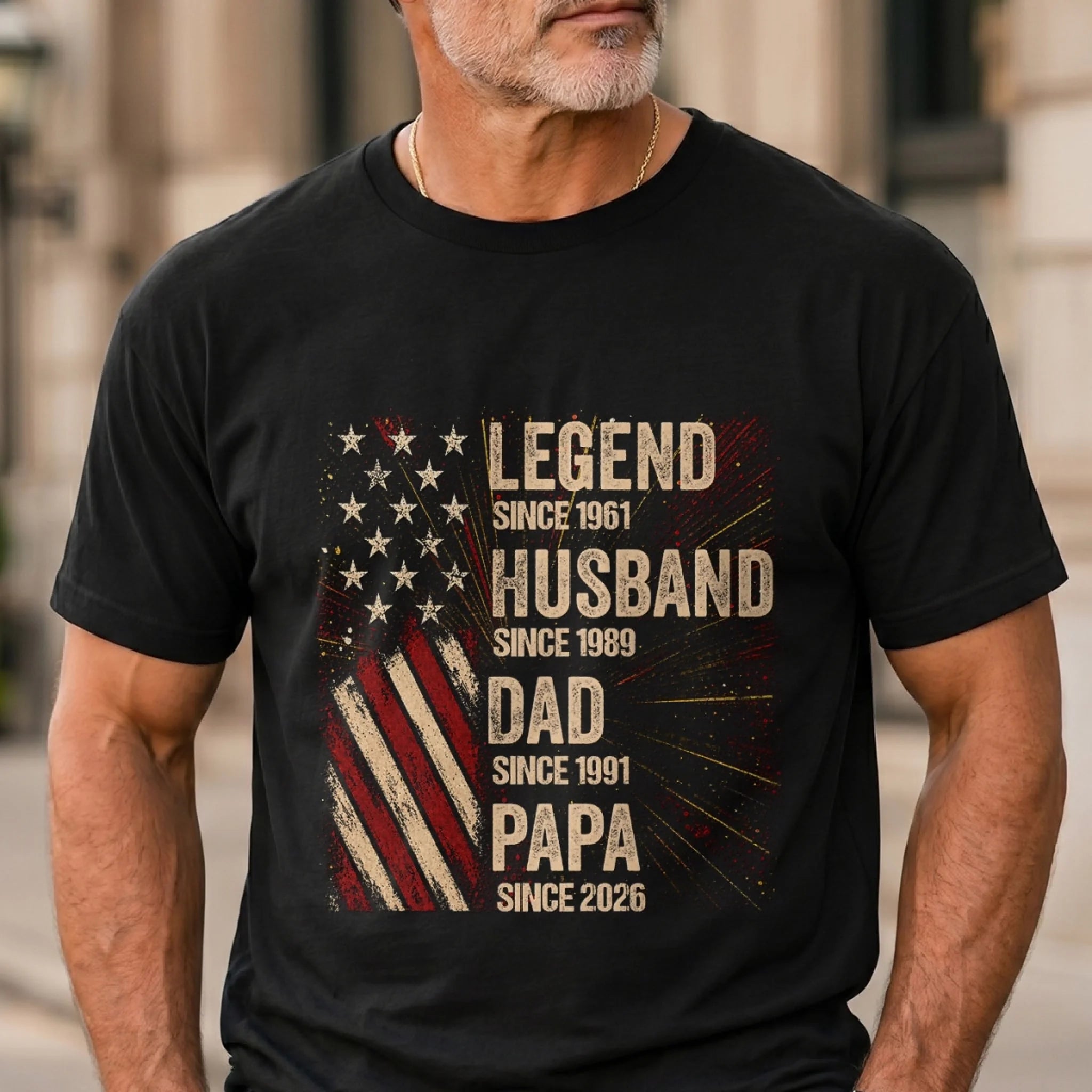 Custom T-Shirt or Hoodie Personalized Father's Day Birthday Gift for Dad or Grandpa Built By Family Love
