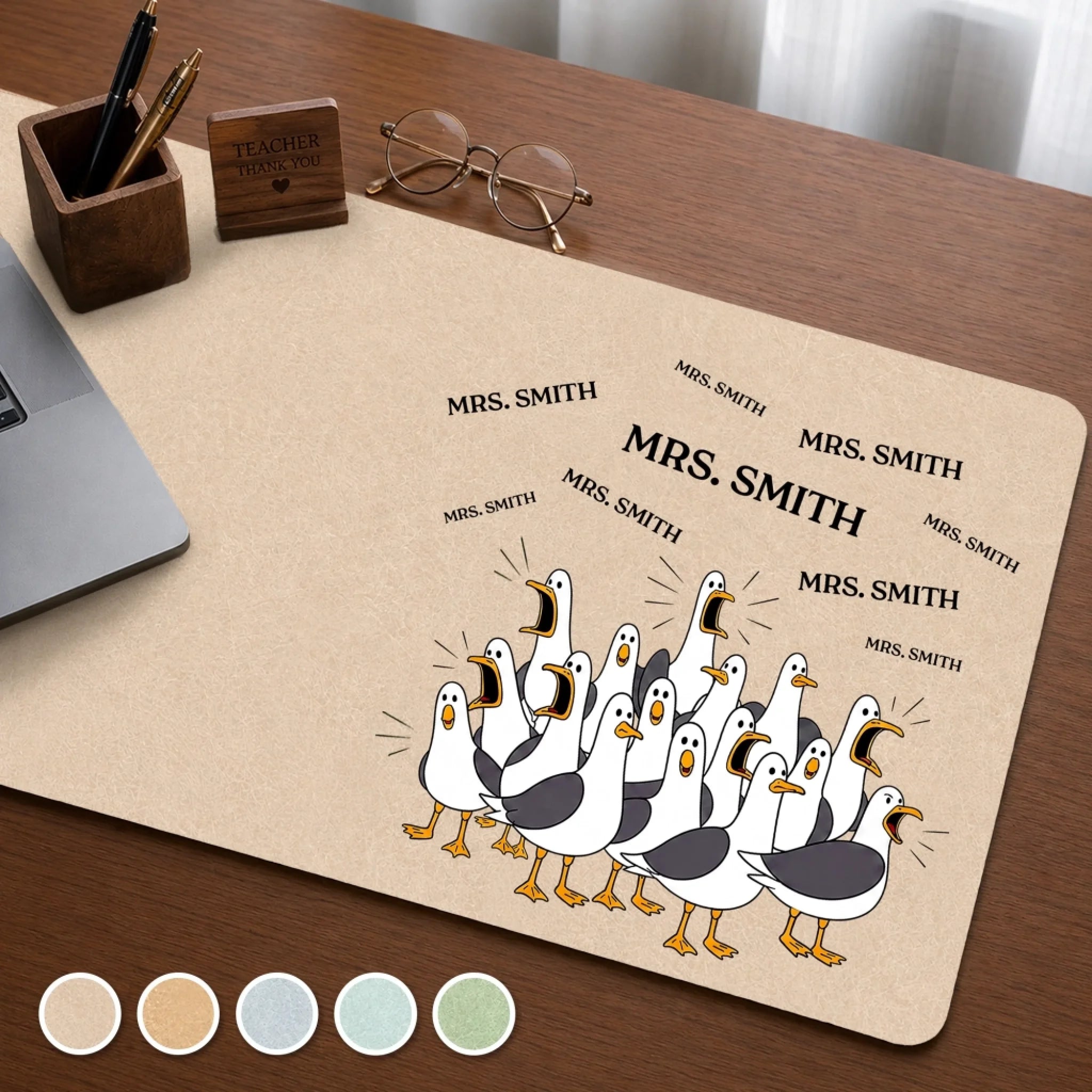 Custom Desk Mat Personalized Funny Teacher Gift Teacher Of The Year Desk Mat