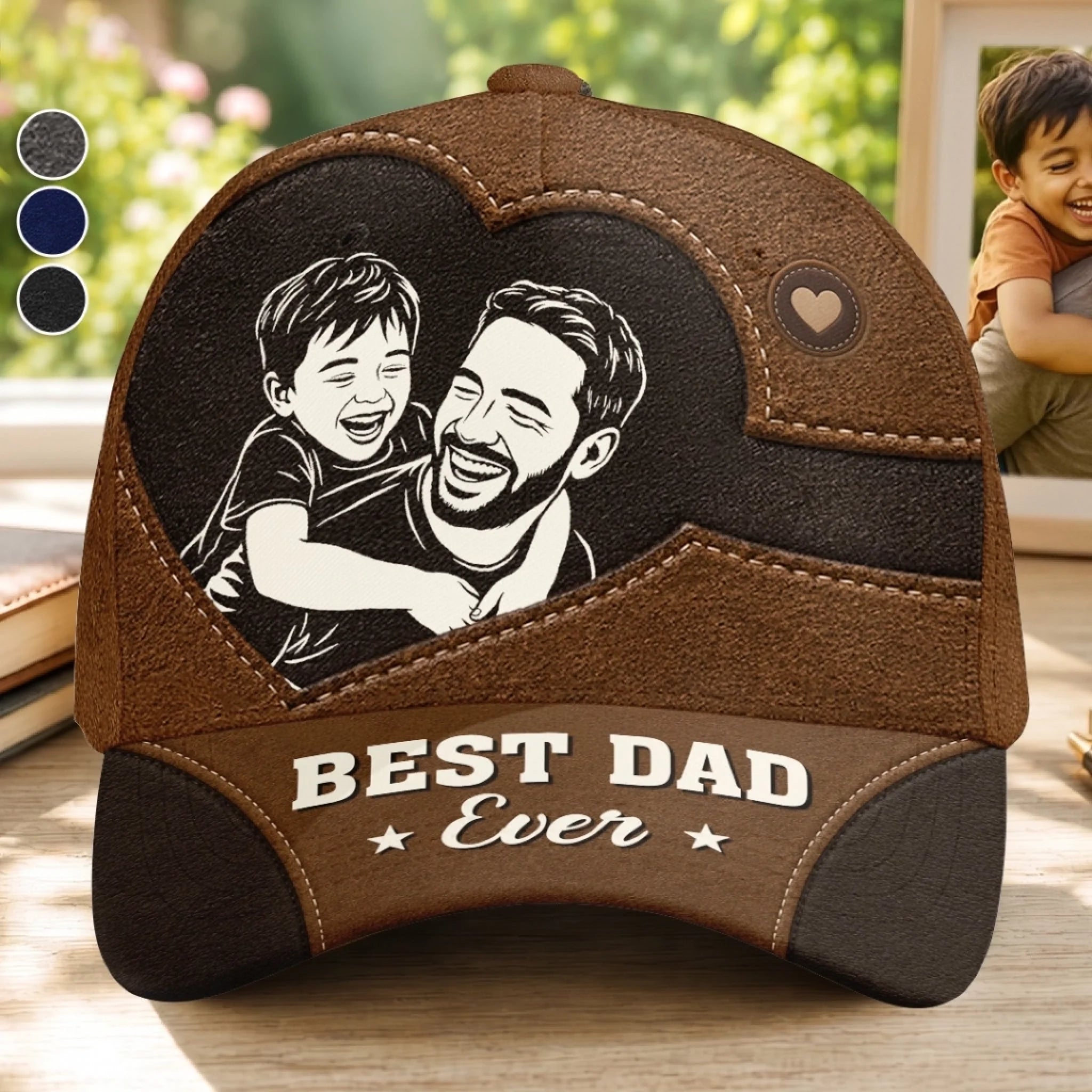Custom Photo Classic Cap Personalized Father's Day or Birthday Gift for Dad and Grandpa Legendary Dad