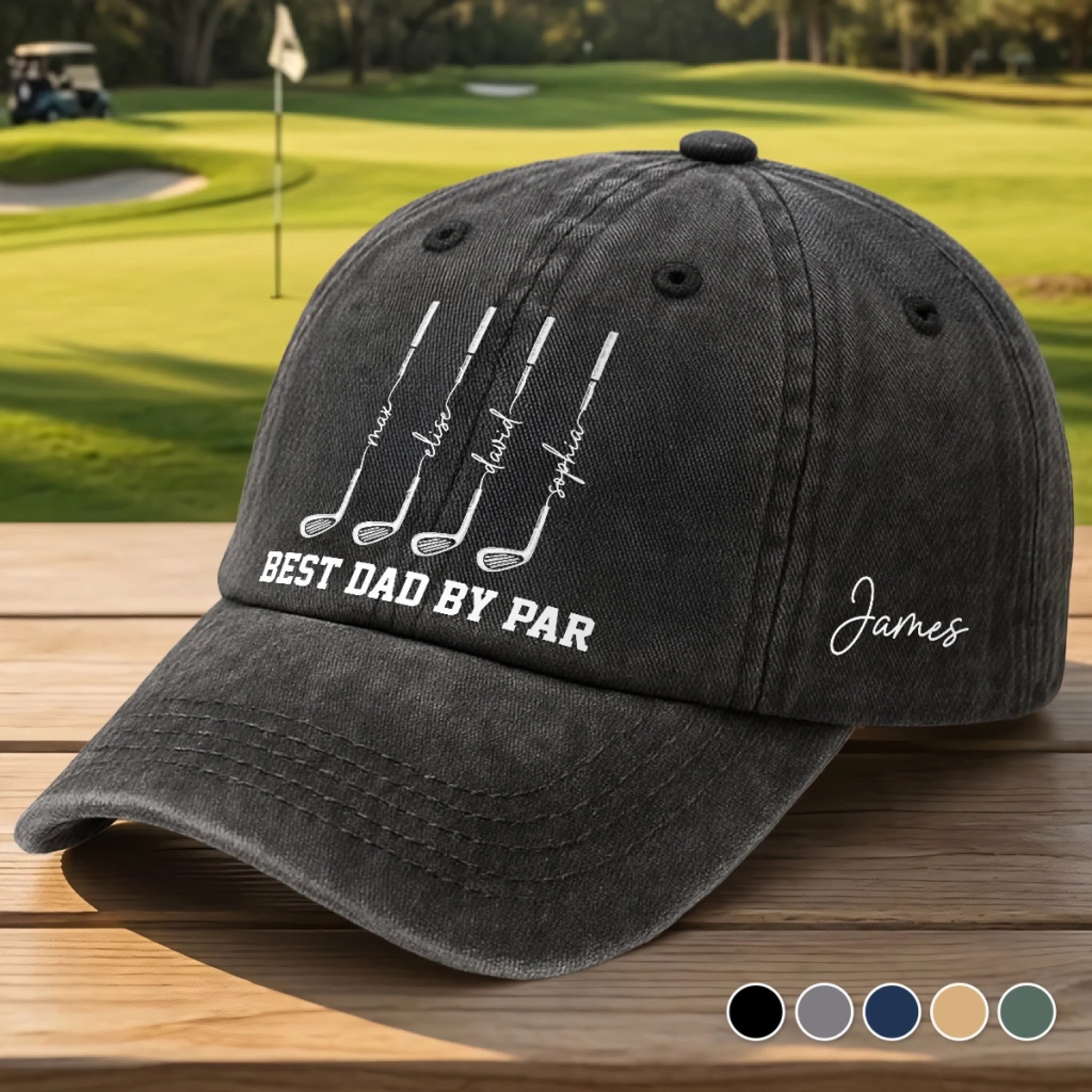 Custom Golf Cap Personalized Father's Day Birthday Gift for Dad Grandpa Golf Lovers Printed Baseball Cap