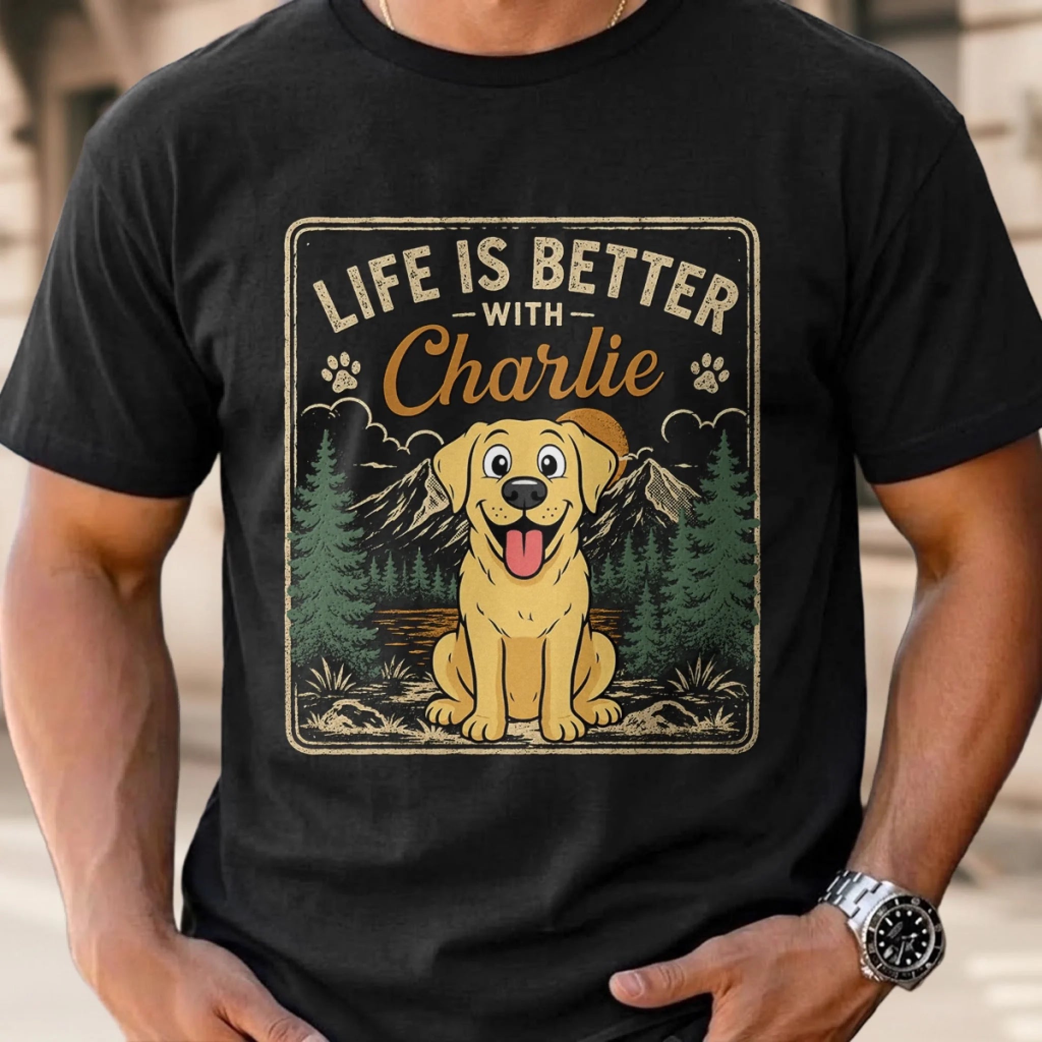 Custom Unisex T-Shirt or Hoodie Personalized Father's Day Birthday Gift for Dog and Cat Lovers