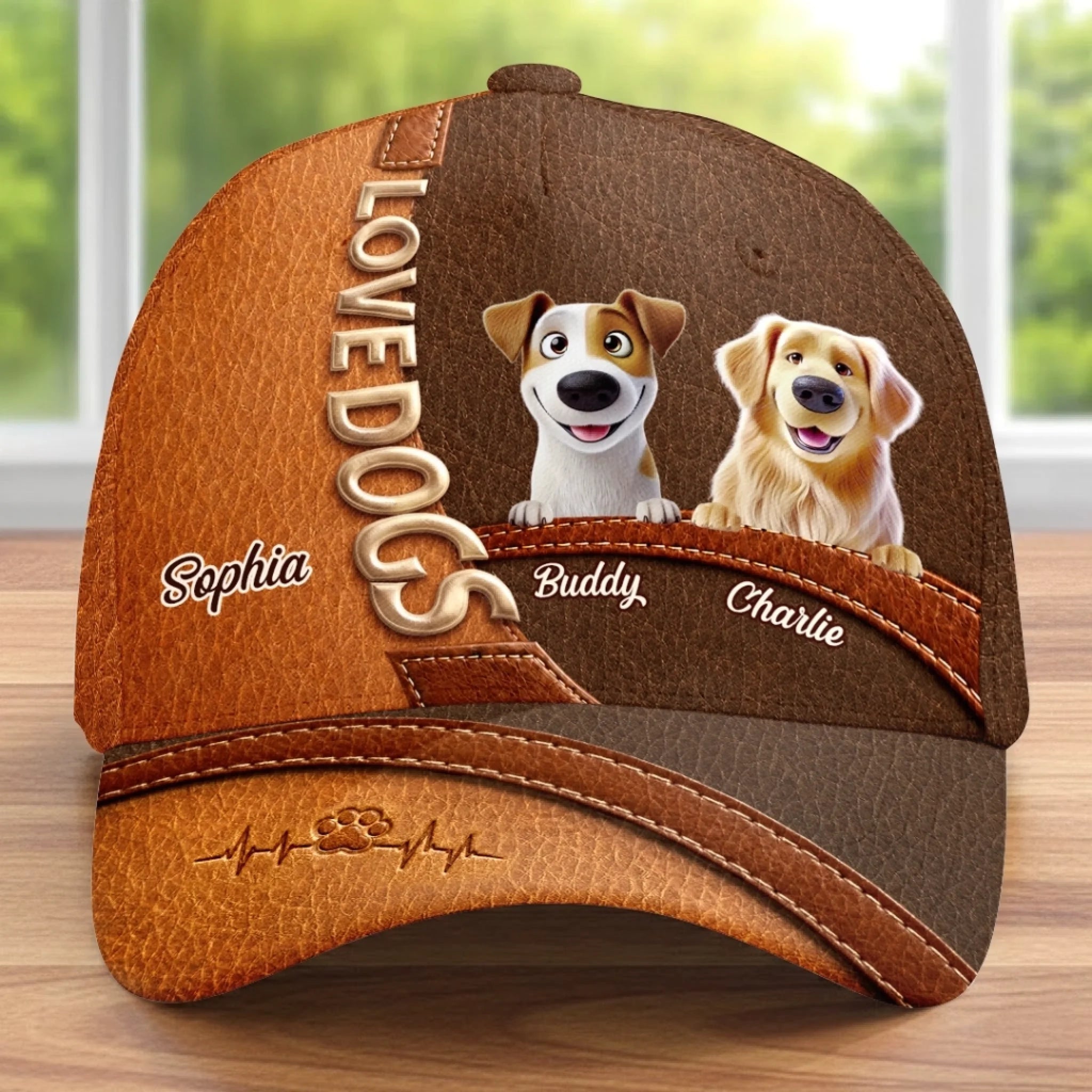 Custom Cap for Dog & Cat Lovers, Personalized Birthday Gift for Dog Dad Mom, Life Is Better With Dogs