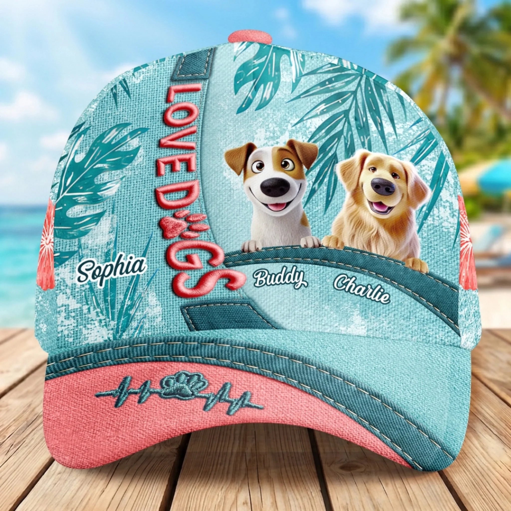 Custom Cap for Dog and Cat Lovers, Personalized Birthday Gift, My Favorite Hellos Live Here