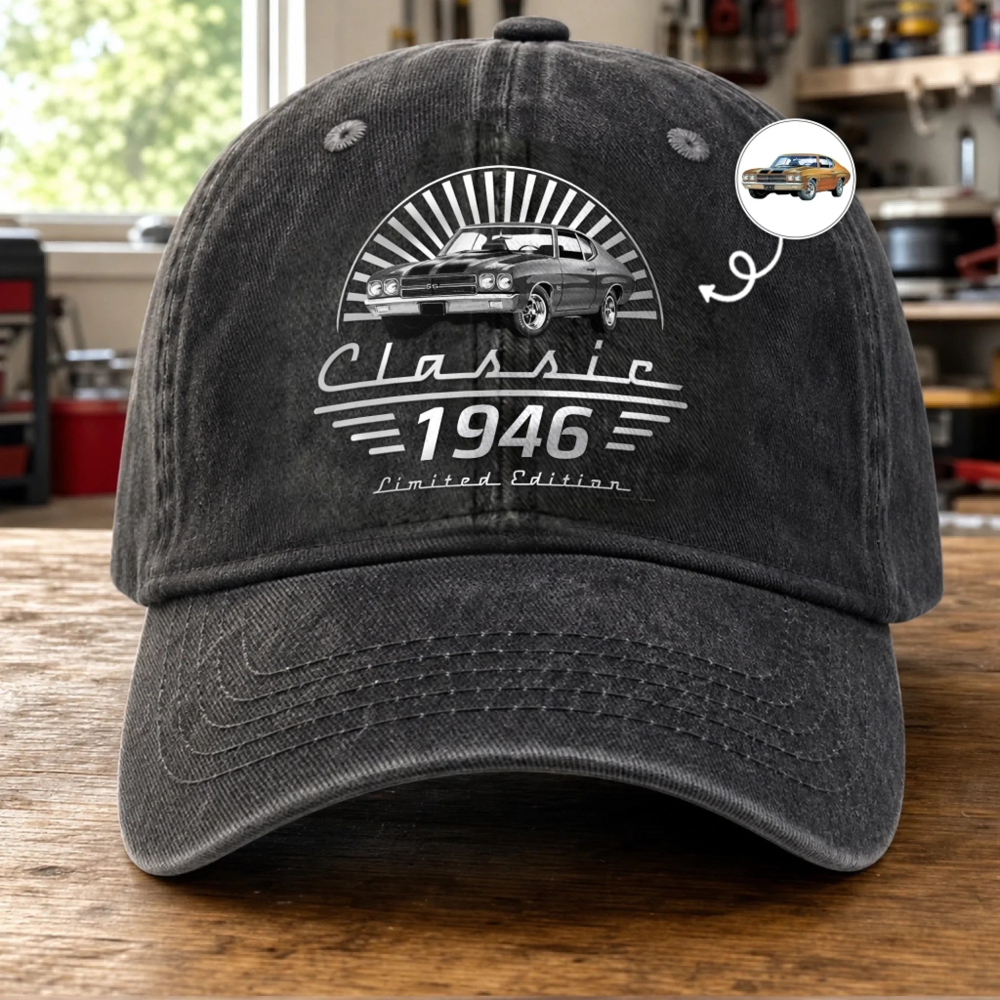 Custom Washed Baseball Cap, Personalized Fueled By Speed And Coffee Gift for Dad or Grandpa