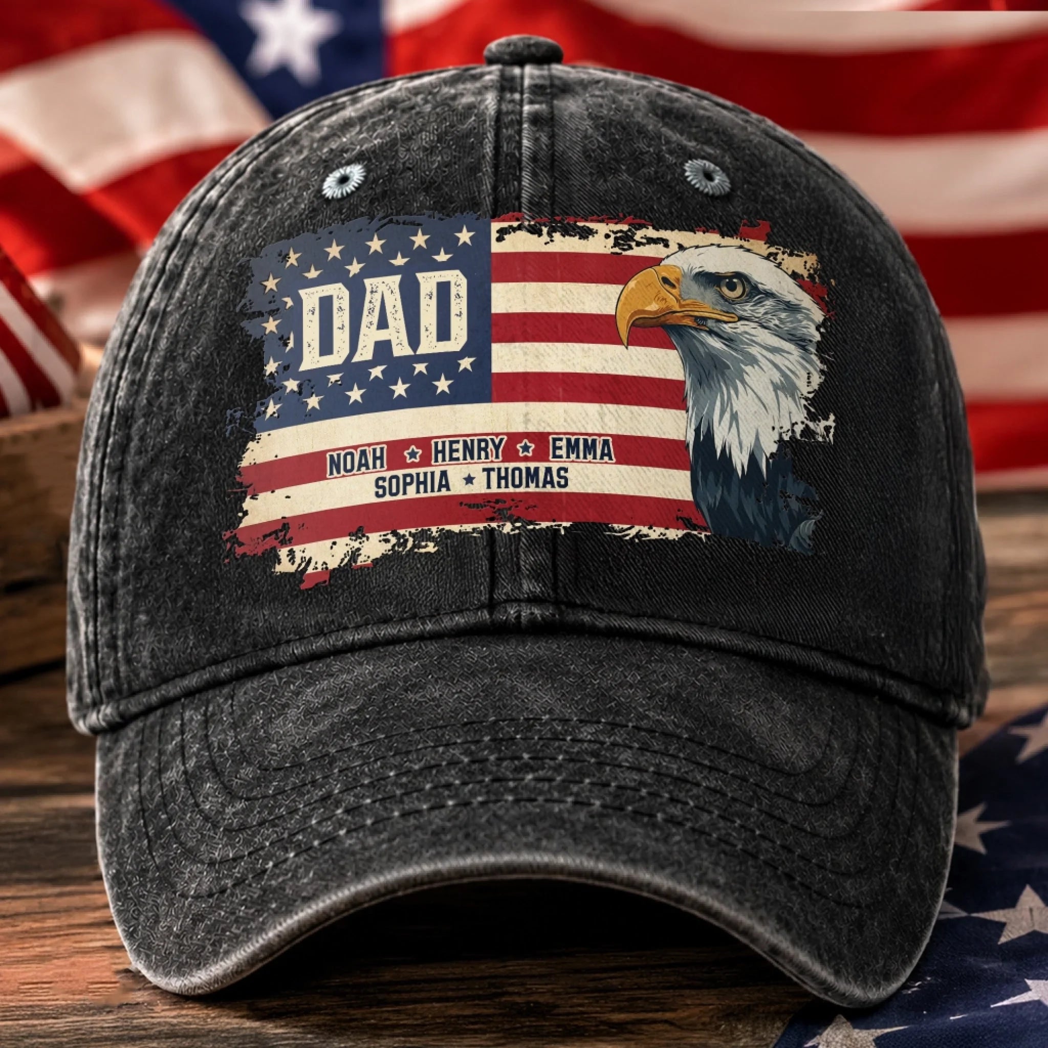 Custom Washed Baseball Cap Personalized Father’s Day Birthday Gift for Dad or Grandpa Dad Mode Never Ends