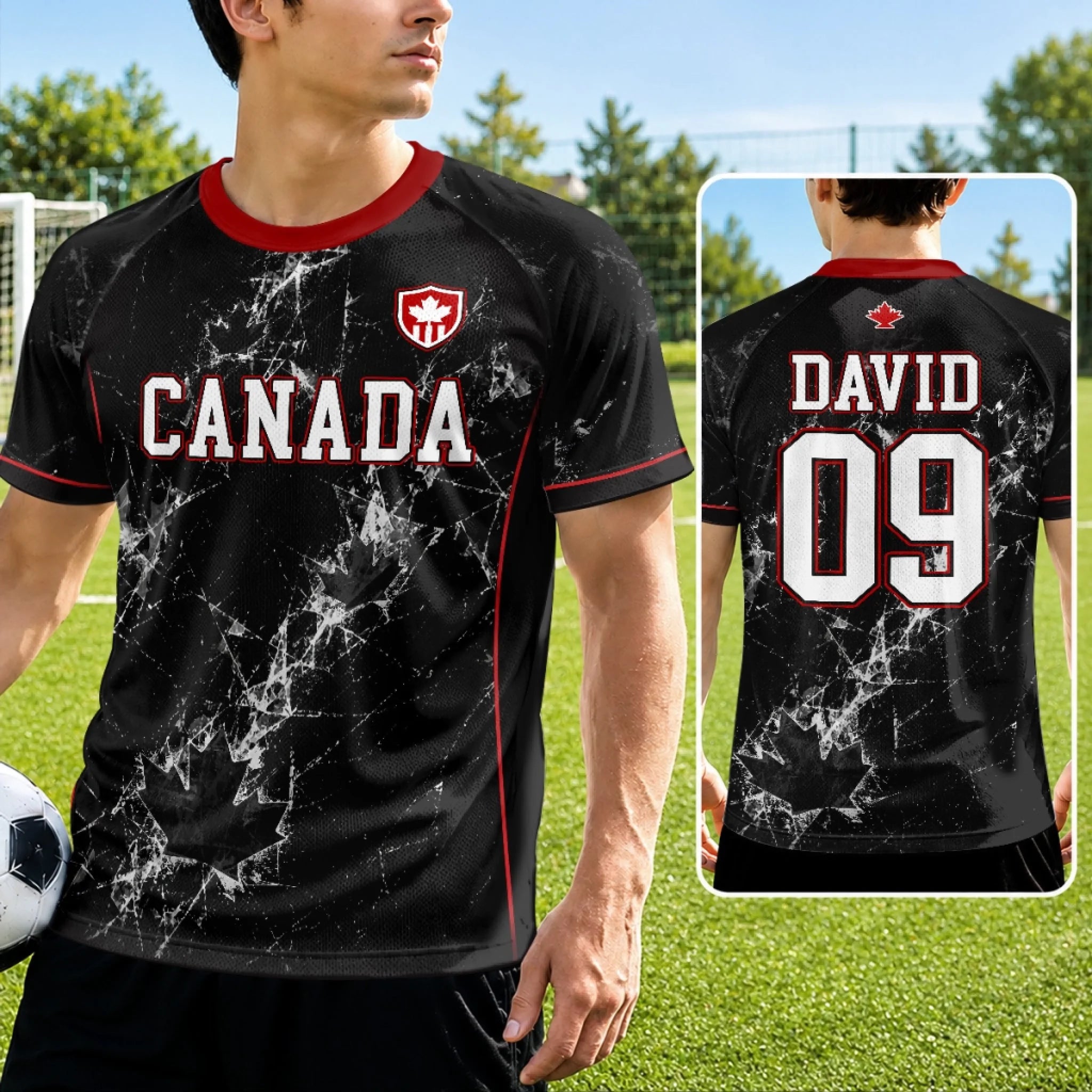 Custom Men's Canada 2026 Jersey Shirt Personalized Birthday Gift for Soccer Lovers