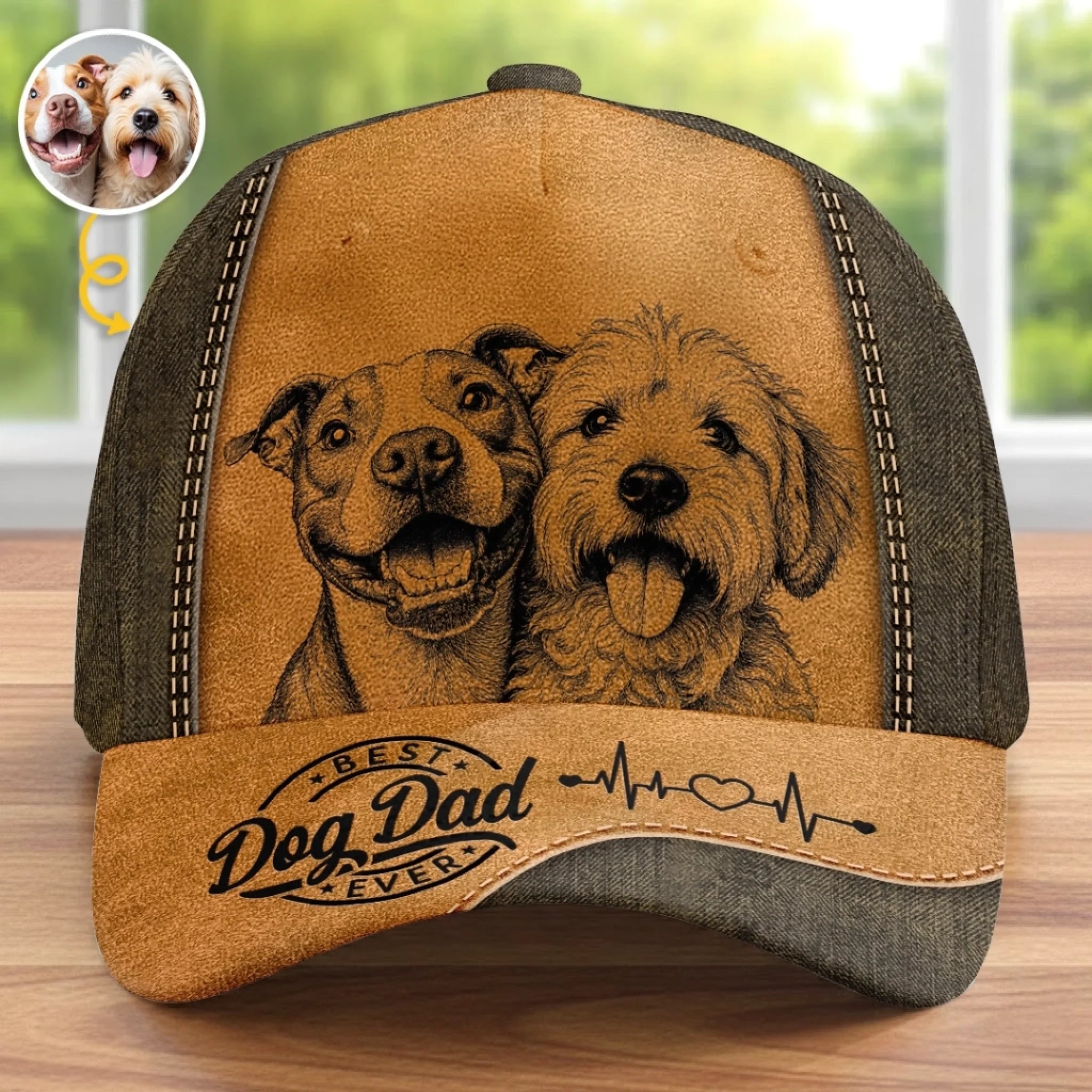 Custom Photo Classic Cap Personalized Birthday Gift for Dog Cat Lovers and Pet Parents