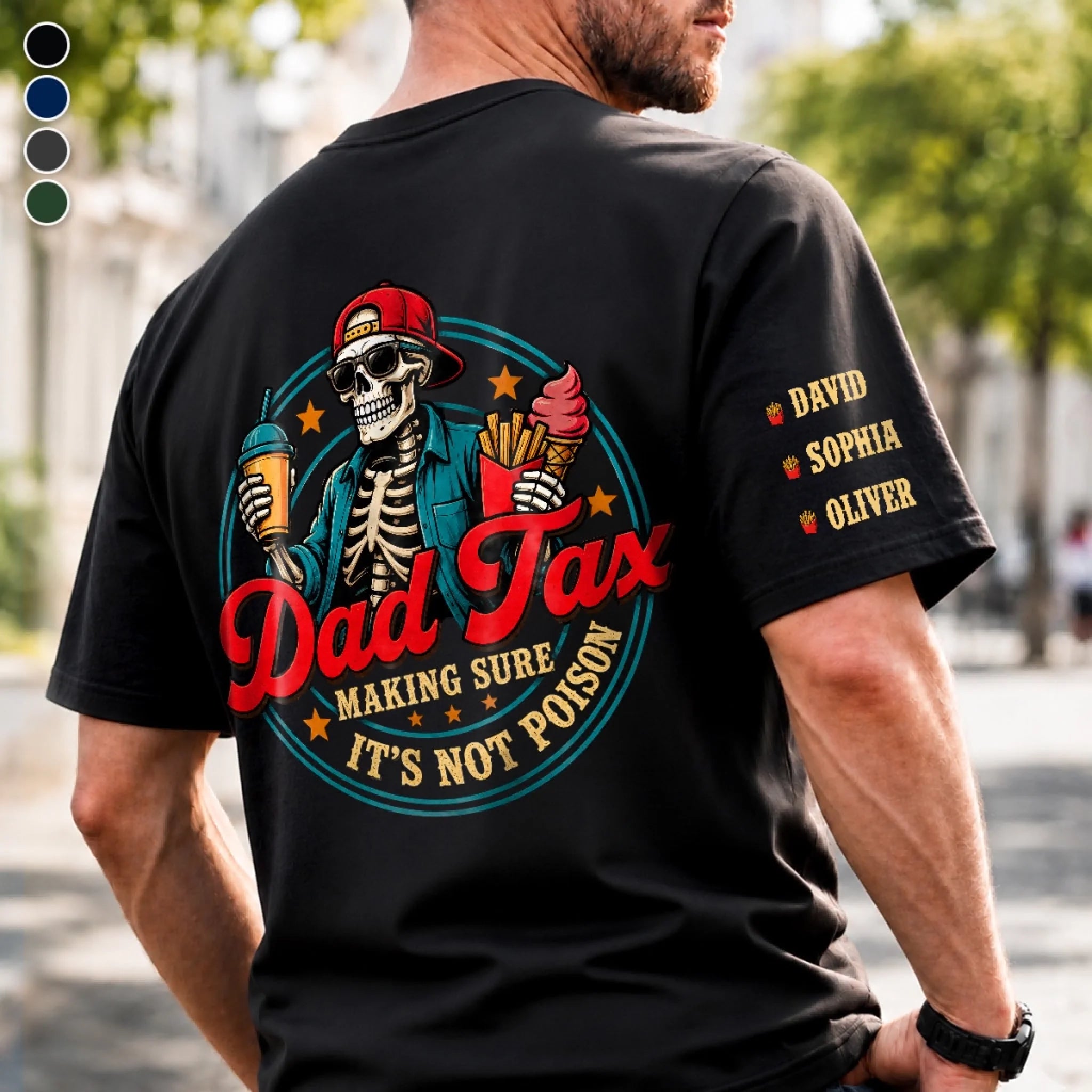 Custom Dad Tax Back Printed Shirt, Personalized Father’s Day Birthday Gift for Dad or Grandpa