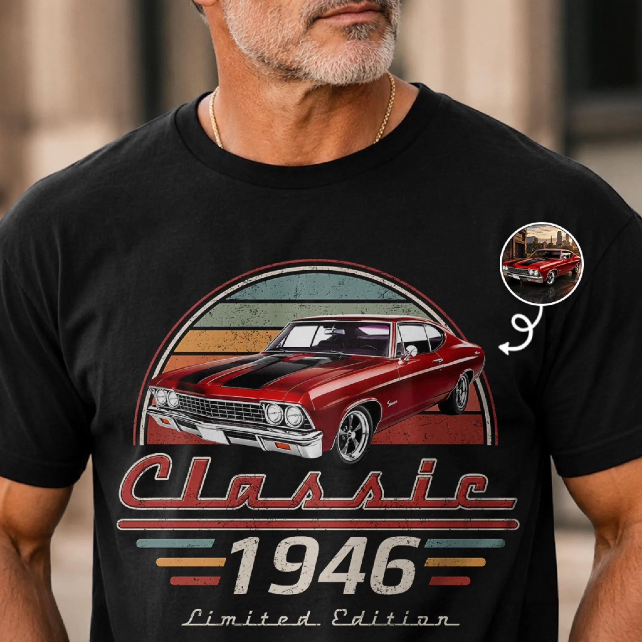 Custom Photo T-Shirt or Hoodie Personalized Garage Time Dad Gift for Father’s Day Birthday