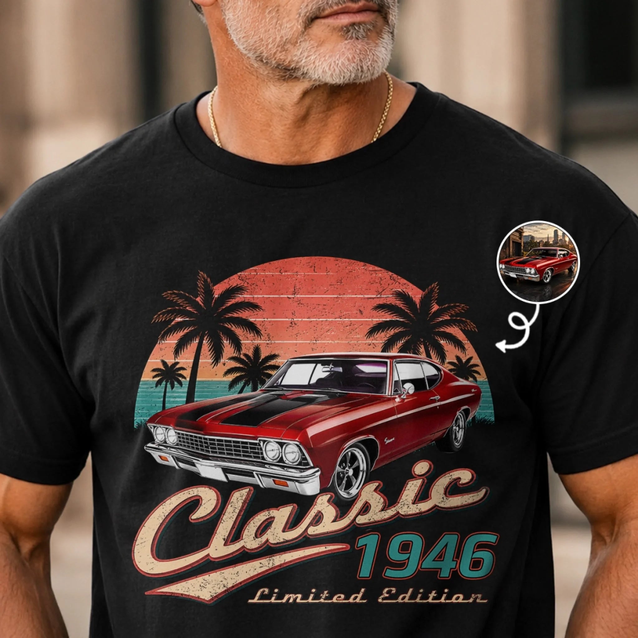 Custom Photo T-Shirt or Hoodie Personalized Father’s Day Birthday Gift for Dad Grandpa