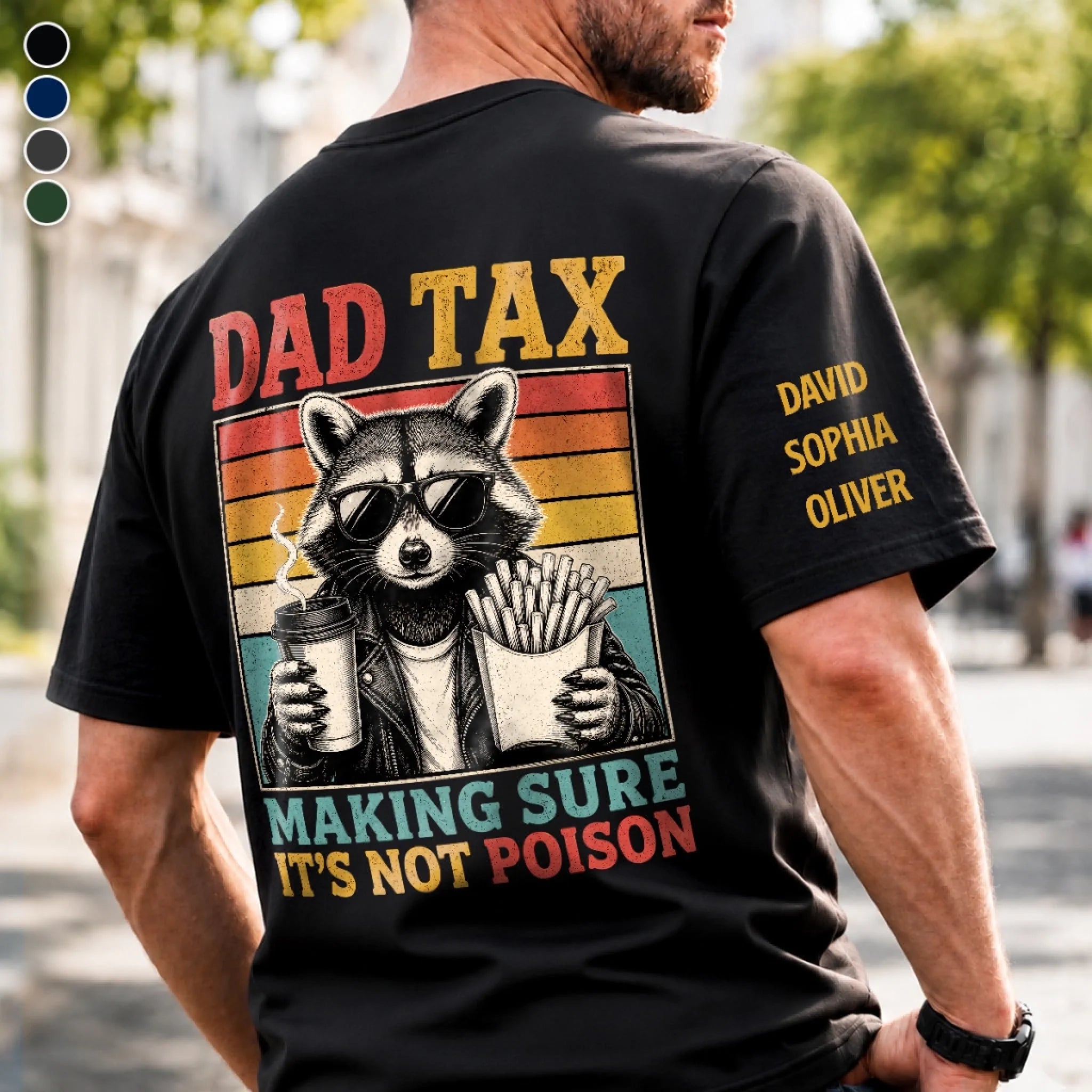 Custom Dad Tax Back Printed Shirt Personalized Father’s Day Birthday Gift for Dad or Grandpa