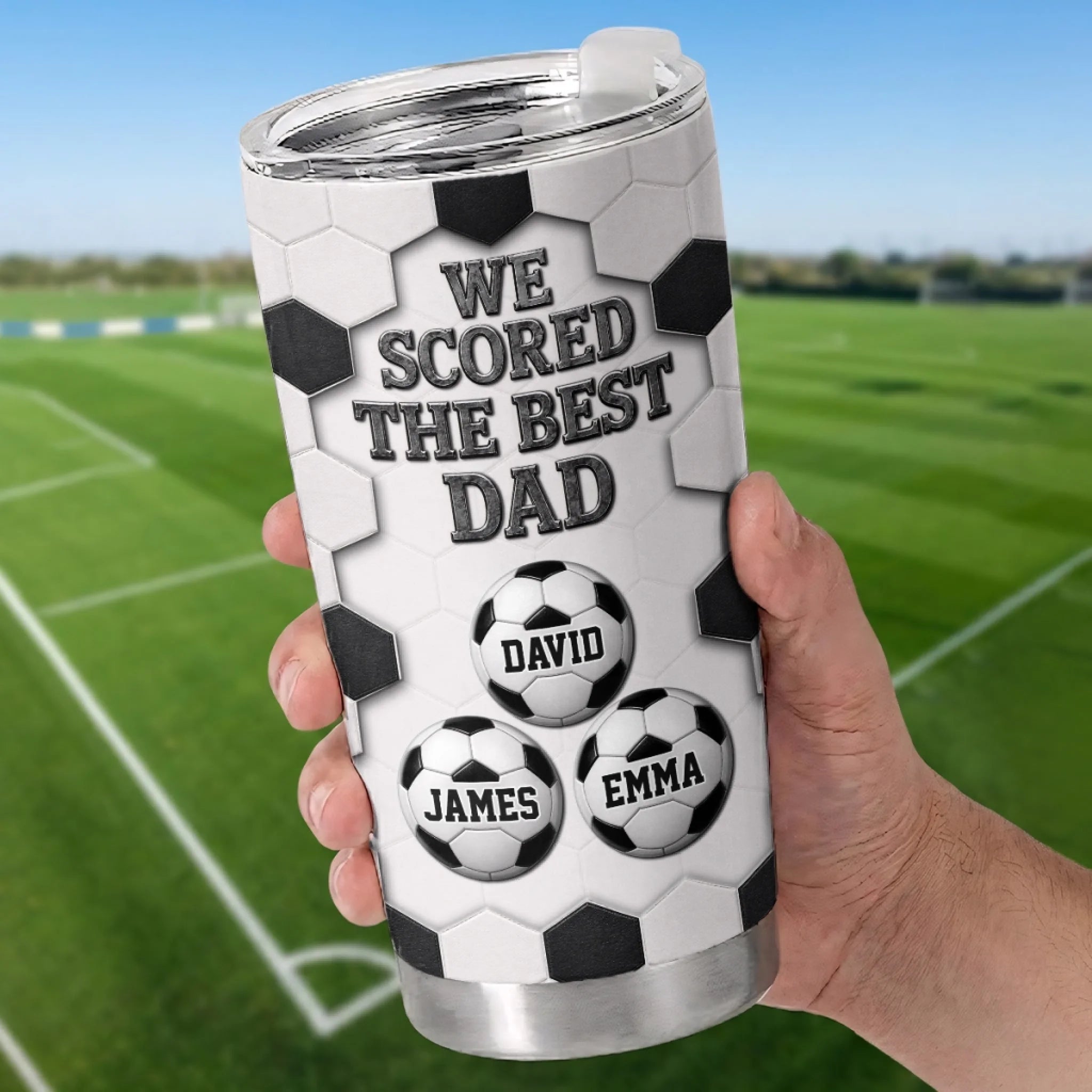 Custom LA 2026 Soccer Dad Tumbler, Personalized Father's Day or Birthday Gift for Soccer Fans