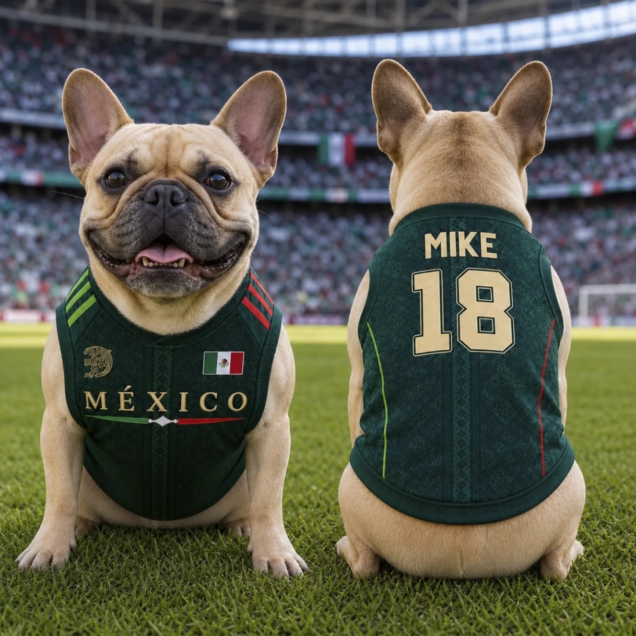 Custom Mexico World Football Pet Jersey Personalized Birthday Gift for Dog and Cat Lovers