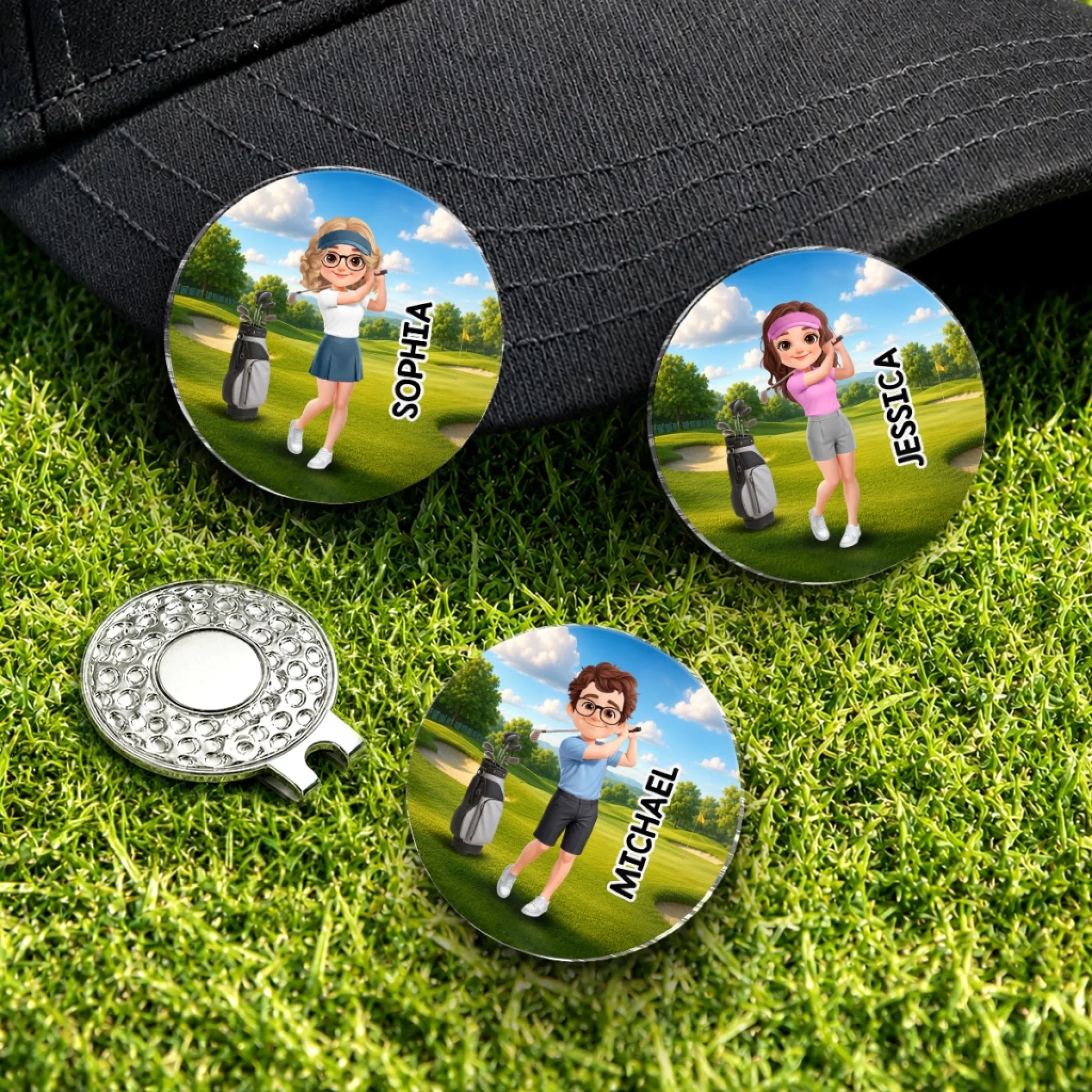 Custom Golf Ball Marker Personalized Birthday Gift for Golf Lovers and Sports Fans