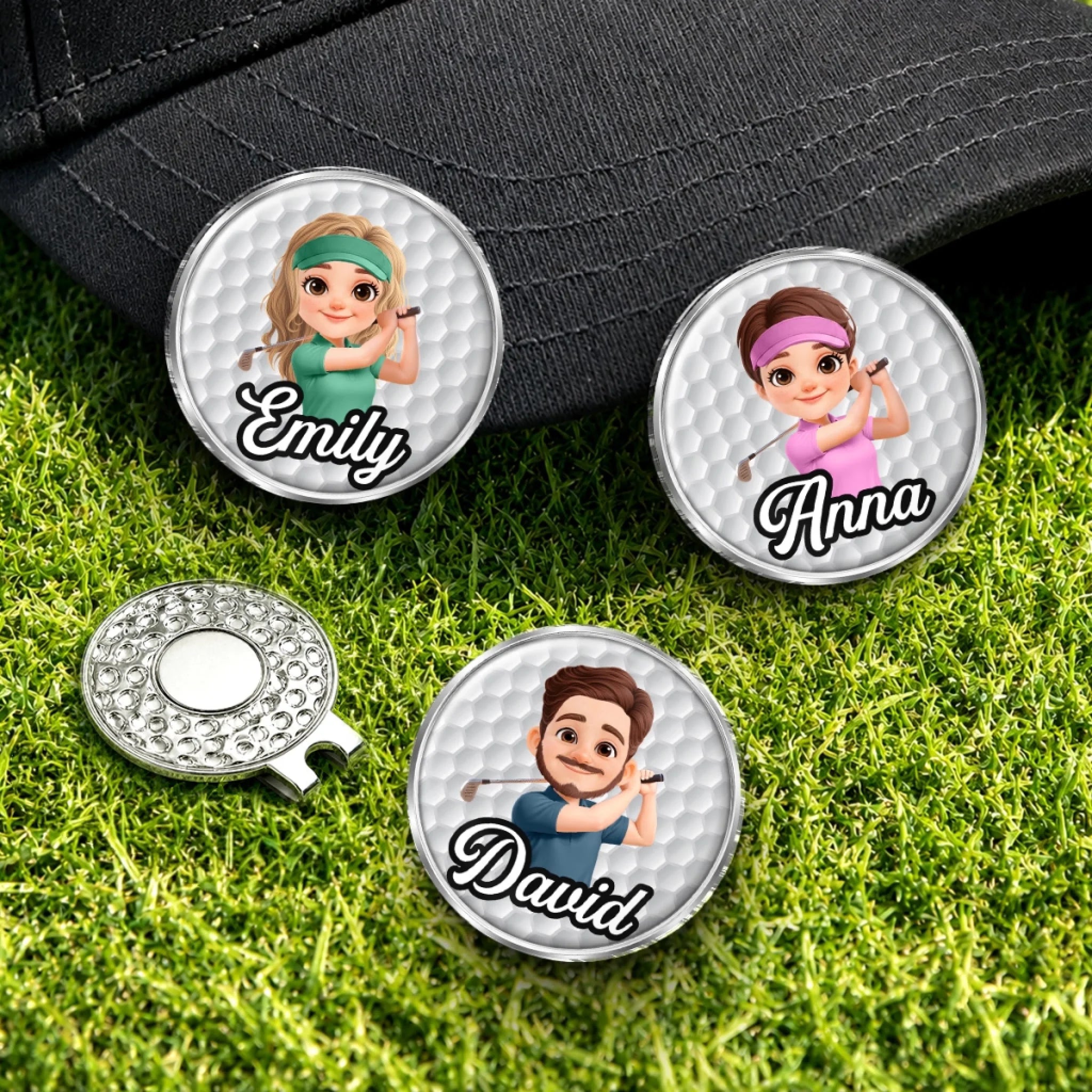 Custom Golf Ball Marker Personalized Birthday Gift for Golf Lovers and Sports Fans