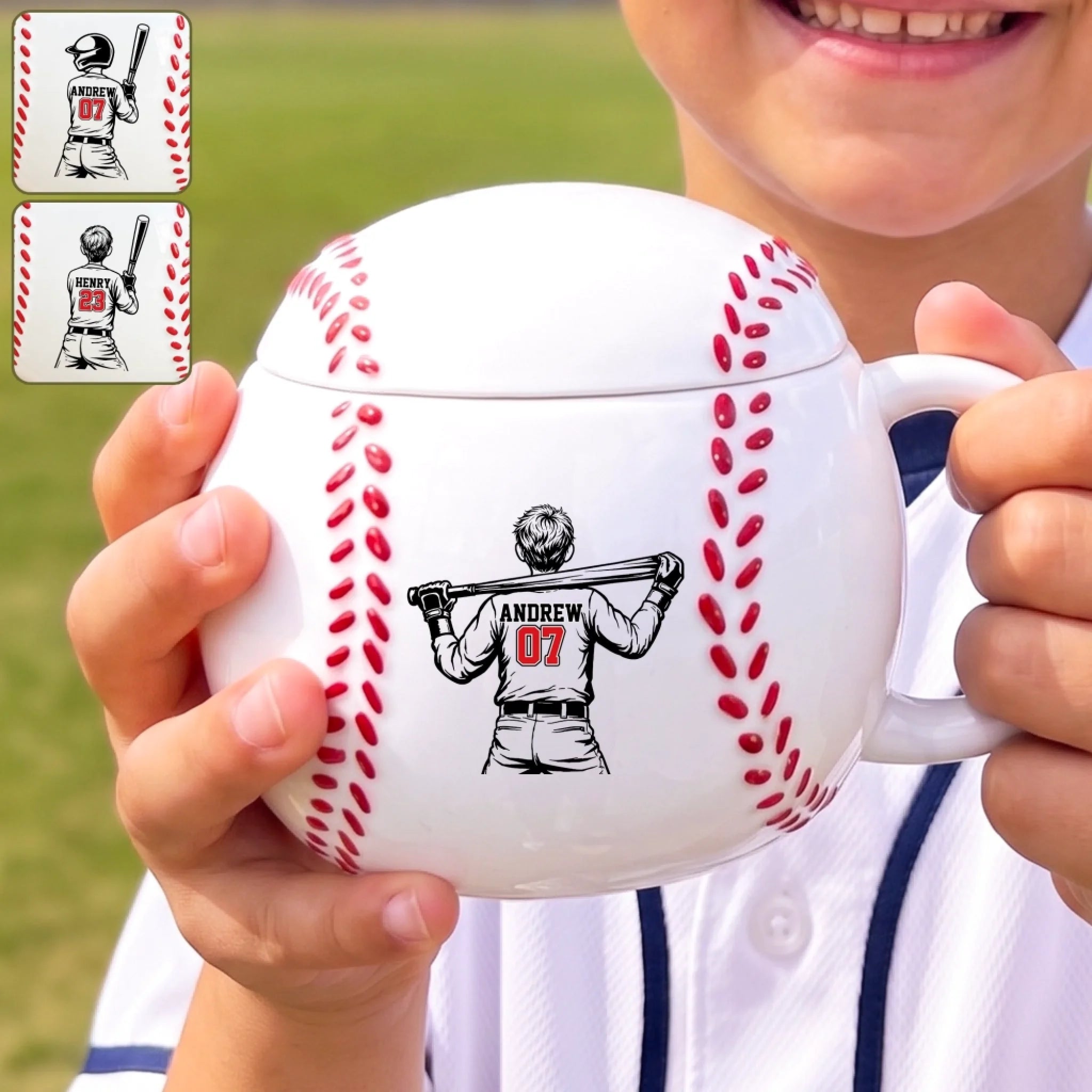 Custom Ceramic Baseball Coffee Mug Personalized Birthday Gift for Baseball Lovers and Sports Fans
