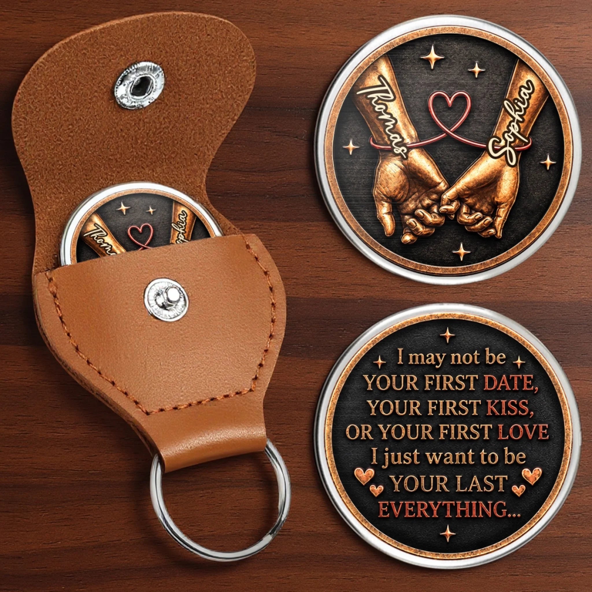 Custom Pocket Hug Personalized Anniversary or Wedding Gift for Husband Wife Him or Her