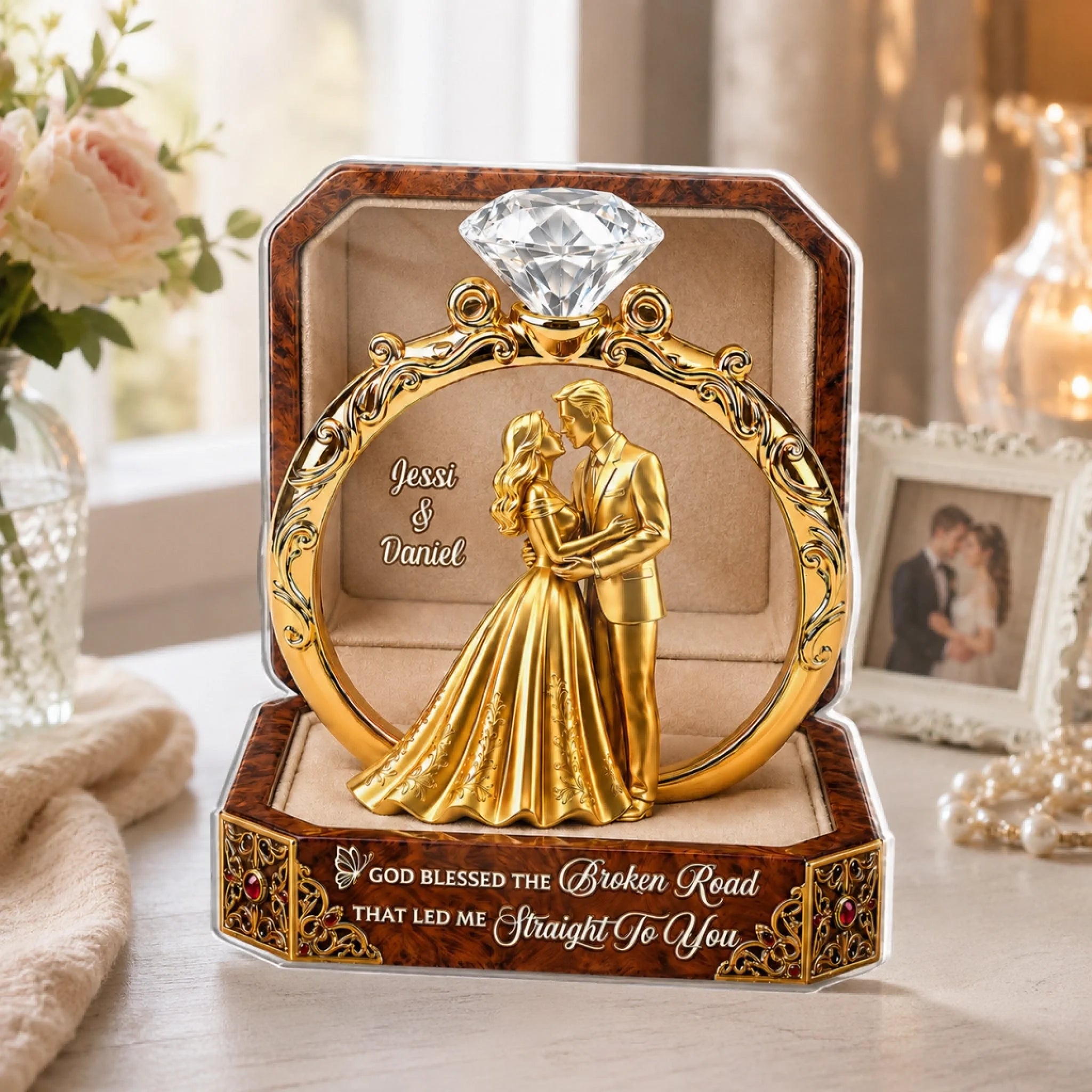 Custom Acrylic Plaque Personalized Anniversary Wedding Gift for Husband Wife Him Her Always In Our Era