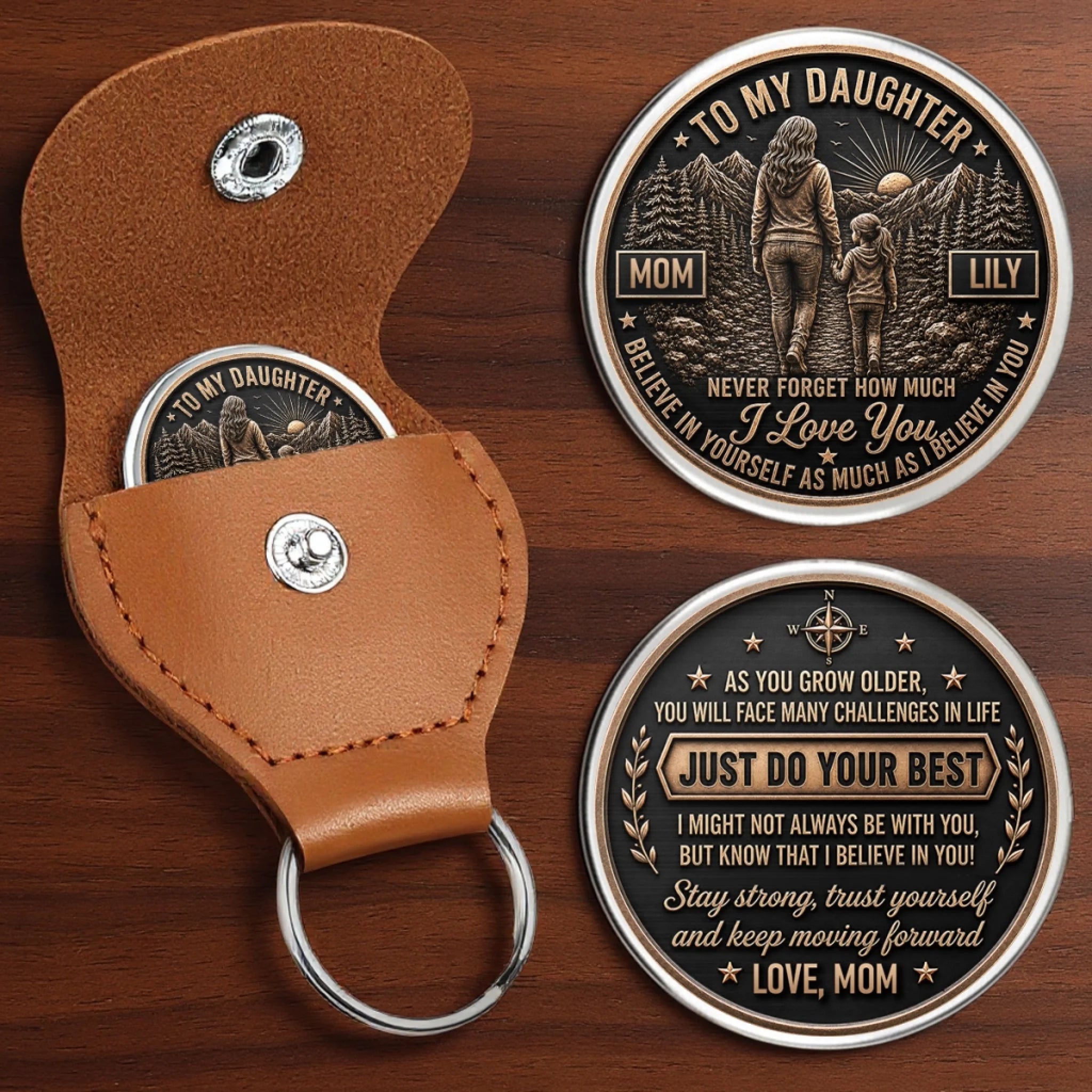 Custom Pocket Hug for Daughter, Personalized Birthday Gift, You Make Me Proud Every Day Keepsake