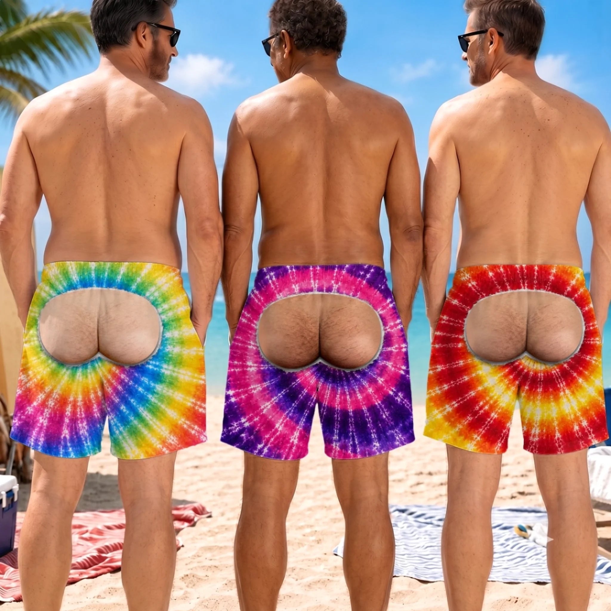 Custom Funny Men's Swim Trunks, Personalized Beach Shorts Birthday Gift for Husband Dad Son Brother Grandpa