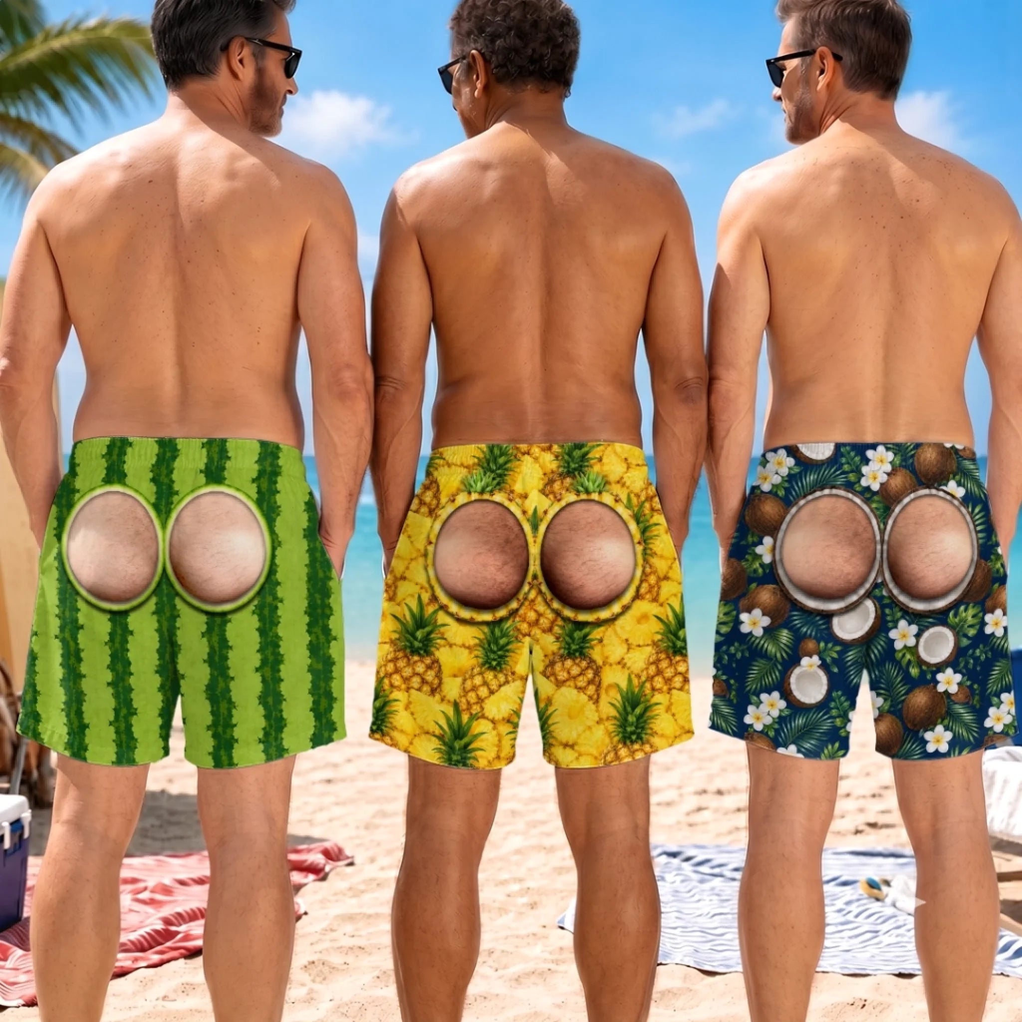 Custom Funny Men's Swim Trunks Personalized Birthday Gift for Husband Dad Son Grandpa