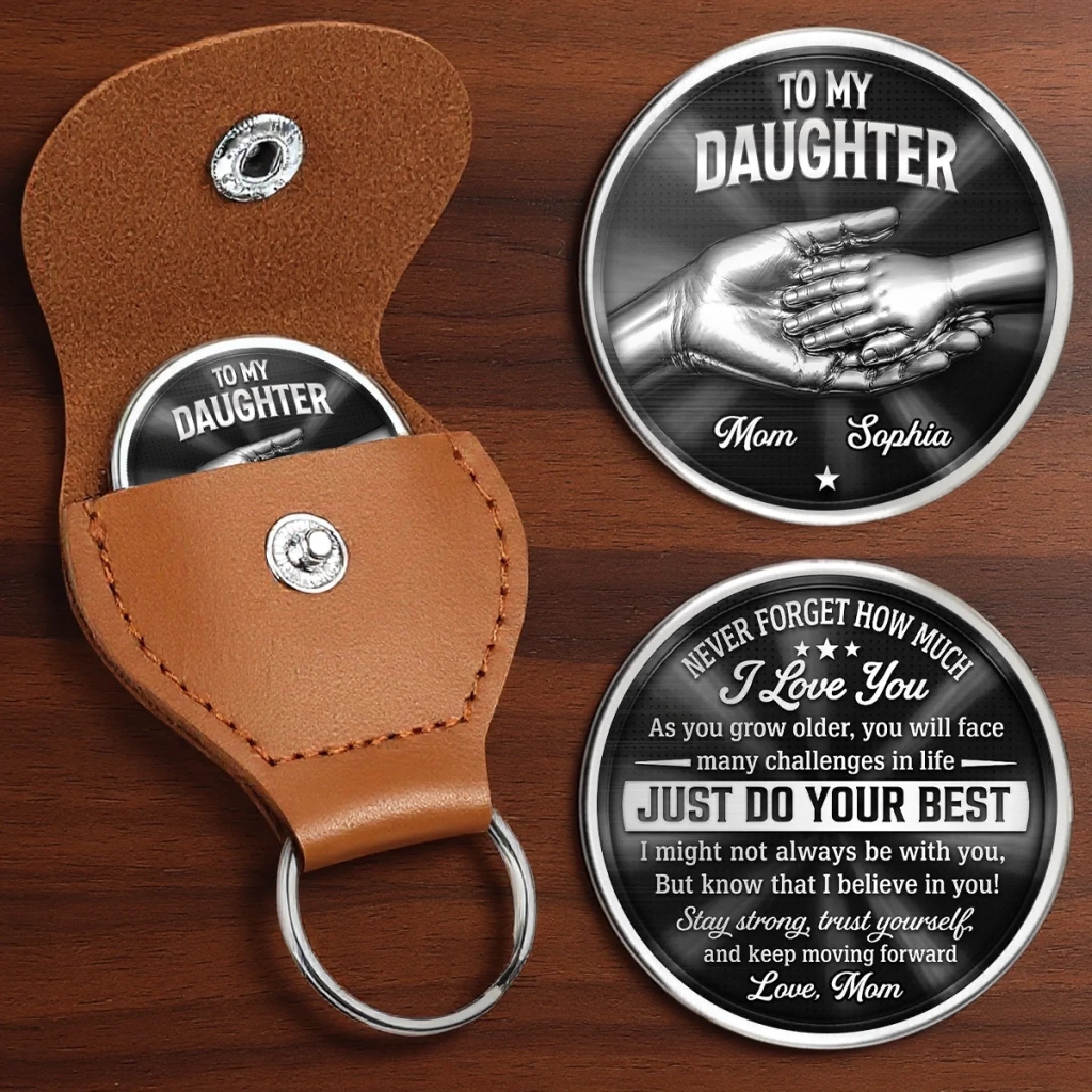 Custom Pocket Hug for Daughter, Personalized Birthday Gift, You Are My Greatest Blessing Keepsake