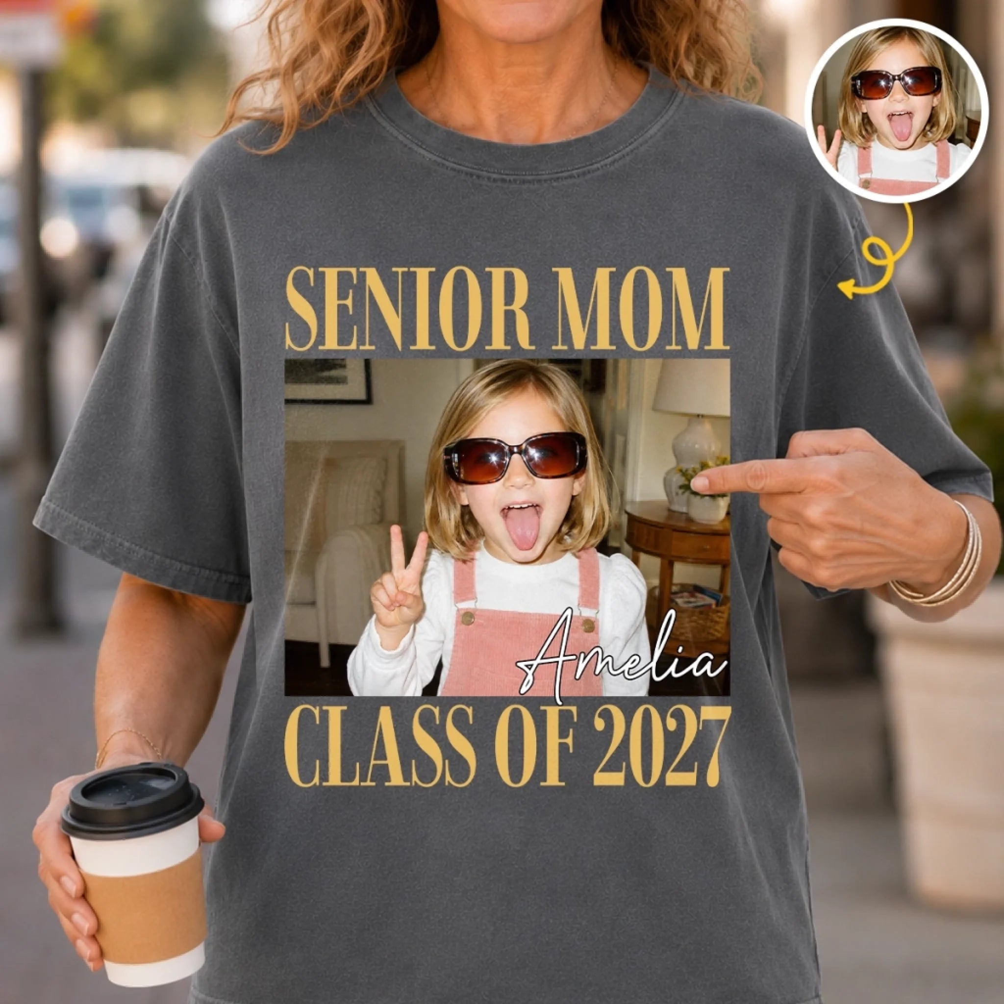 Custom Photo Comfort Colors T-Shirt, Personalized Graduation Gift for Him or Her, The Future Starts Here