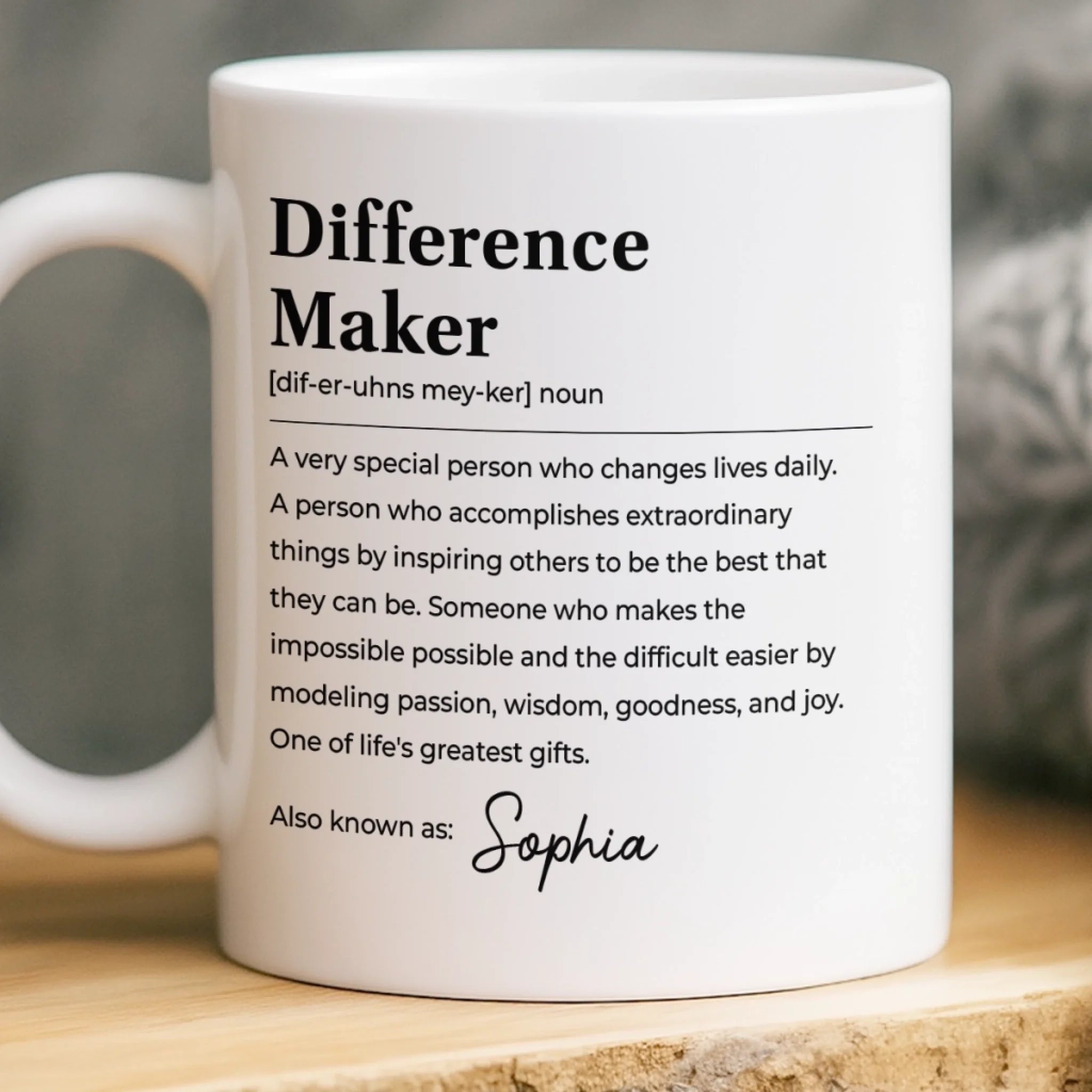Custom Mug Personalized Birthday Gift for Coworkers Guided By Your Wisdom Coffee Cup