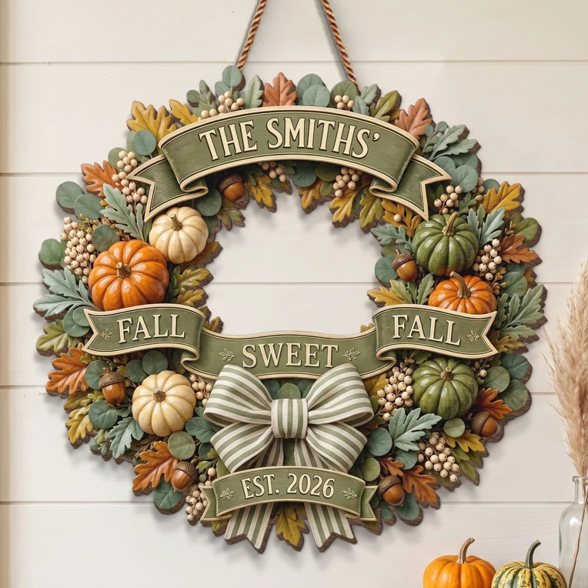 Custom Wood Sign Personalized Birthday Gift for Mom Dad Brother Sister Welcome to Autumn Days