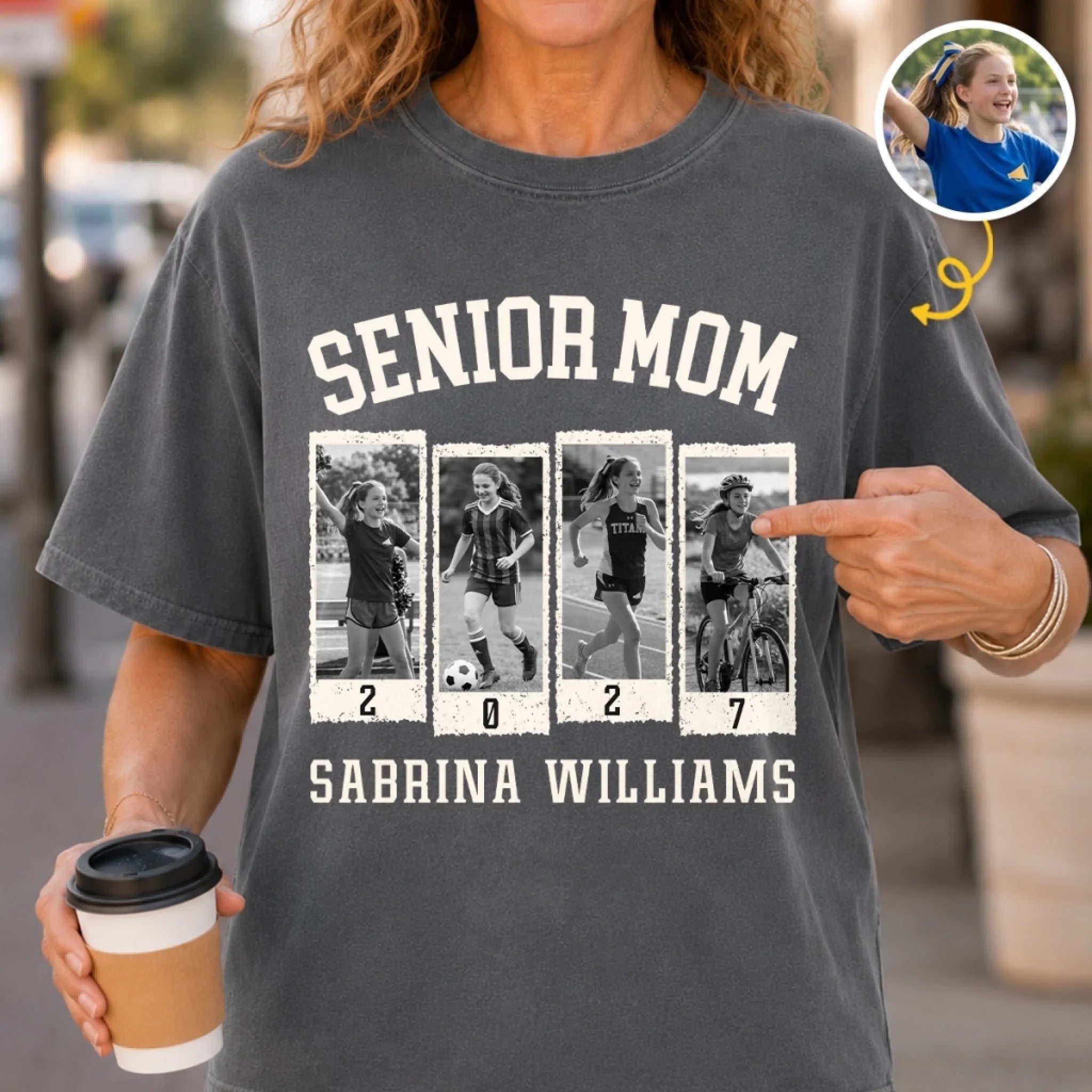 Custom Photo Comfort T-Shirt, Personalized Graduation Gift for Him or Her, Surviving Senior Year