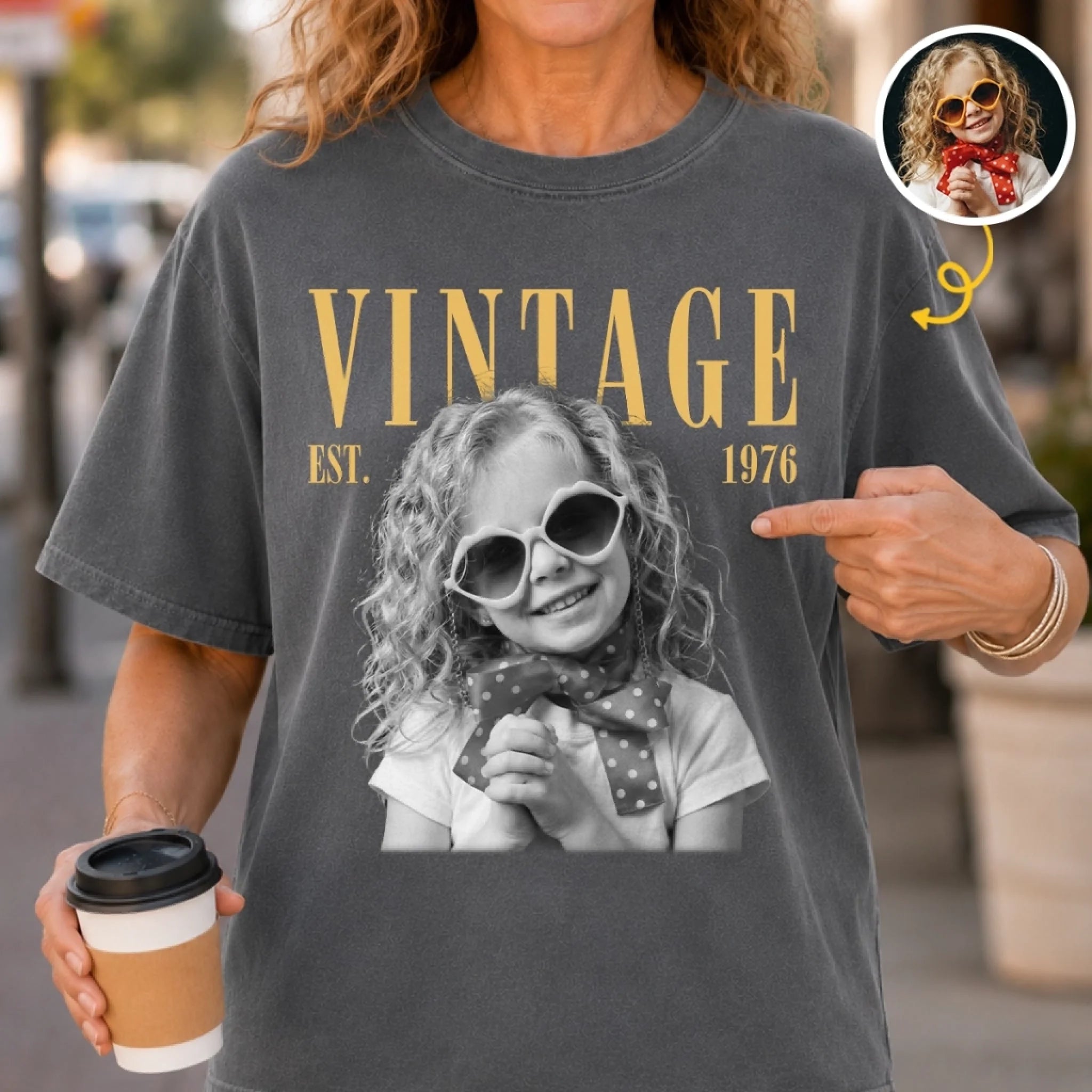 Custom Photo Comfort T-Shirt, Personalized Living The Legend Birthday Gift for Men and Women